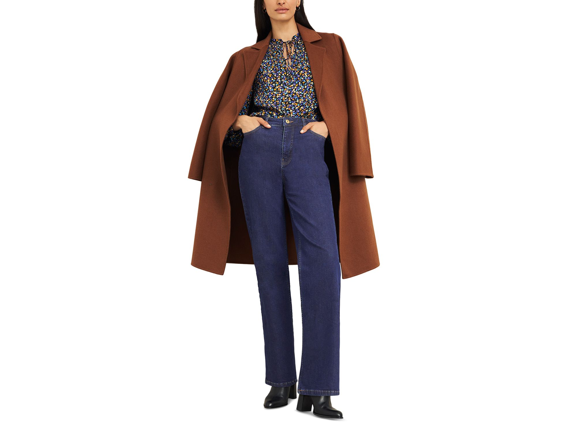 Hadden Wide Jeans in Indigo — Image 4