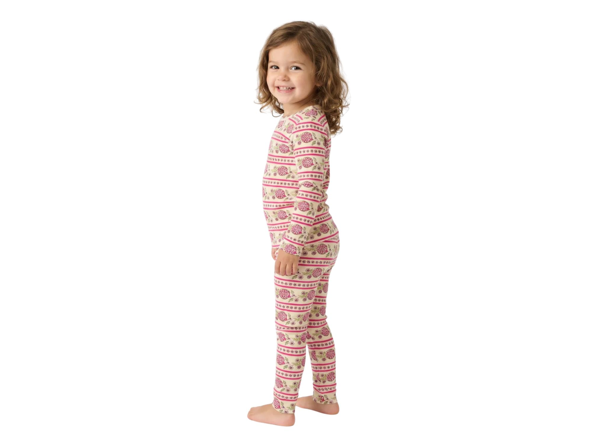Girls' Pomegranate Soiree Pajama Set - Baby, Little Kid — Image 6