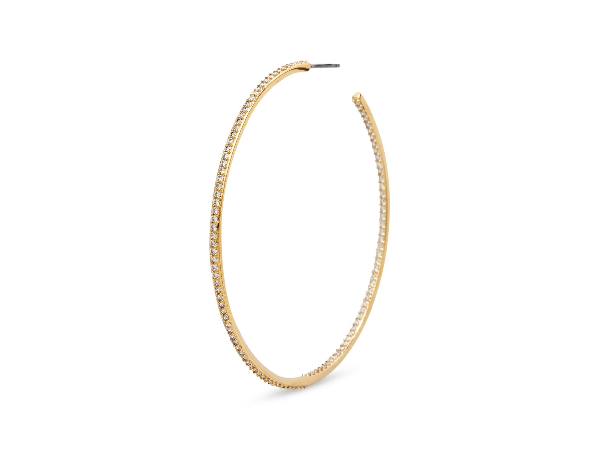 Pavé Hoop Earrings — Image 4