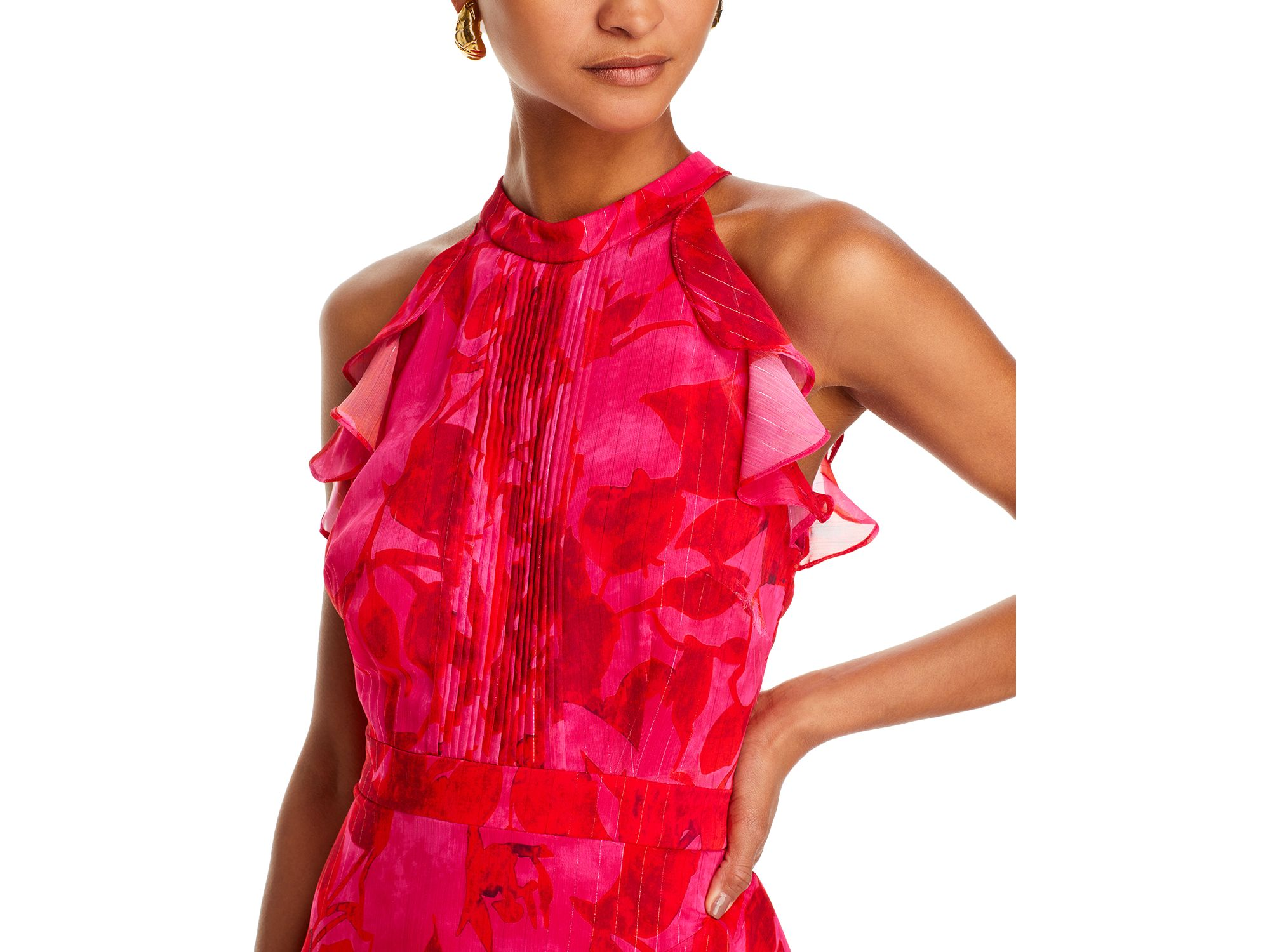 Sleeveless Ruffled Maxi Dress - Exclusive — Image 3