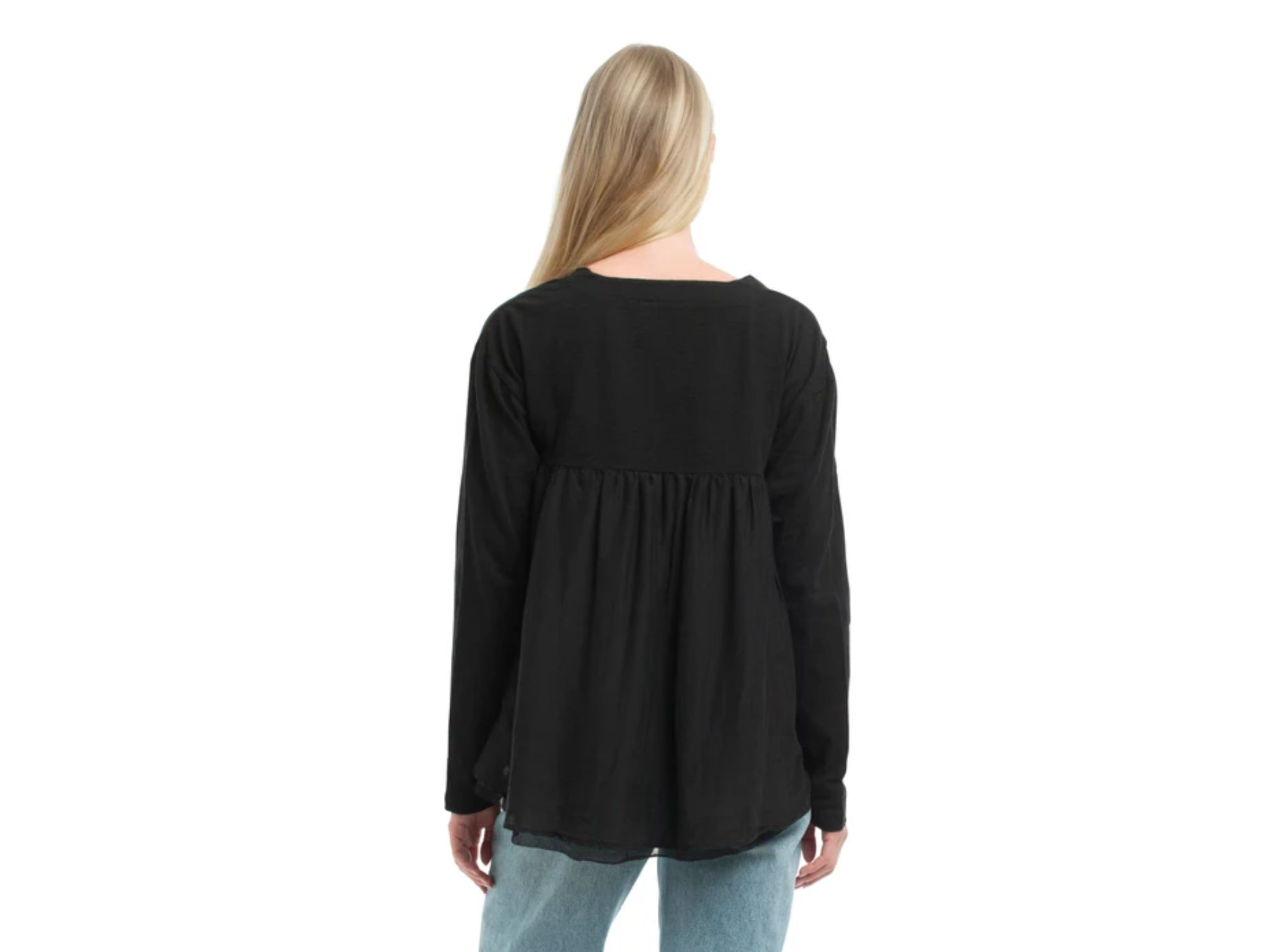 Button Front Mixed Cardigan — Image 3