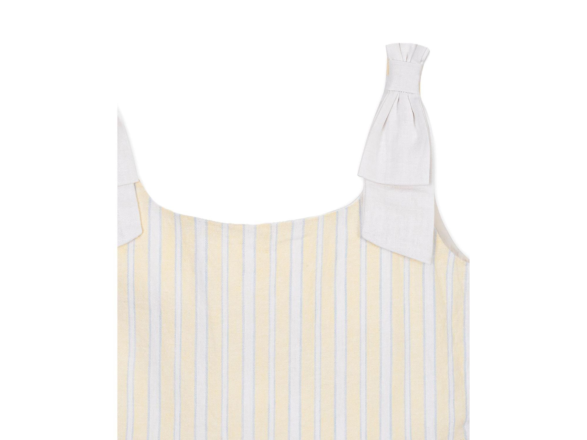 Girls' Linen Bow Shoulder Dress - Little Kid, Big Kid — Image 5