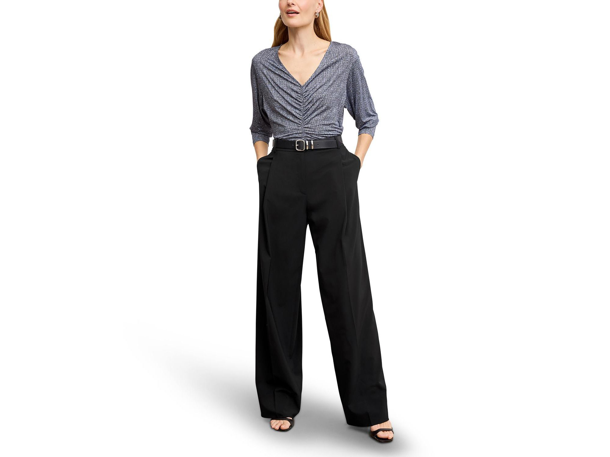 Amina Ruched Top - Printed Jersey — Image 6