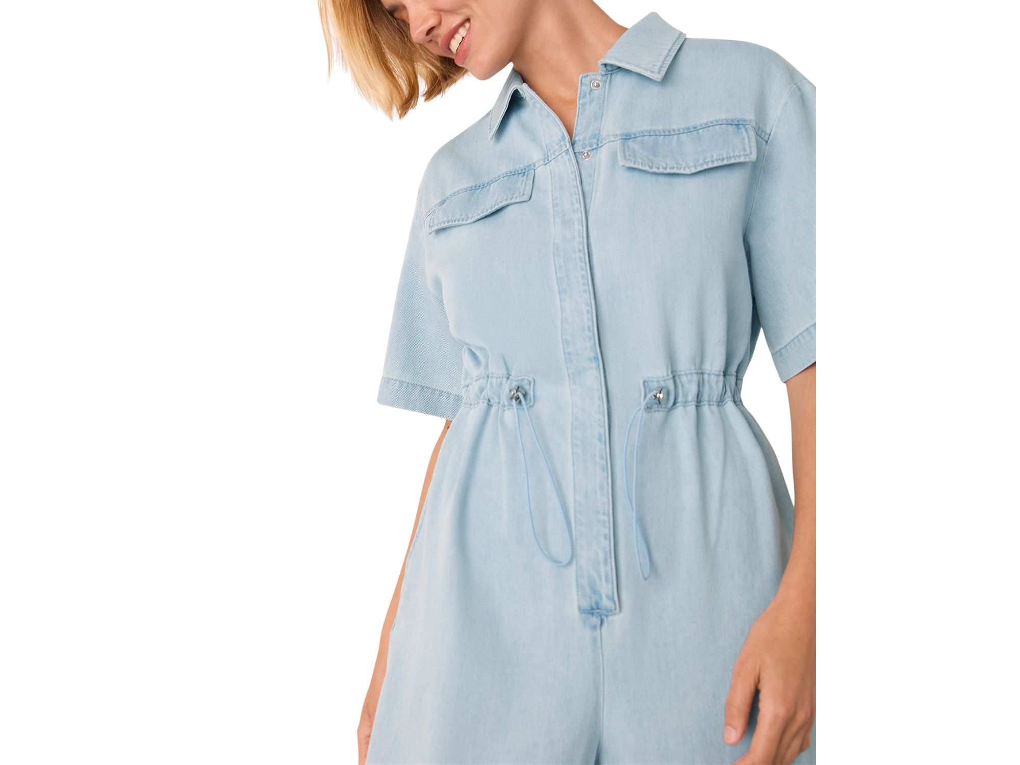Short Sleeve Utility Jumpsuit — Image 3