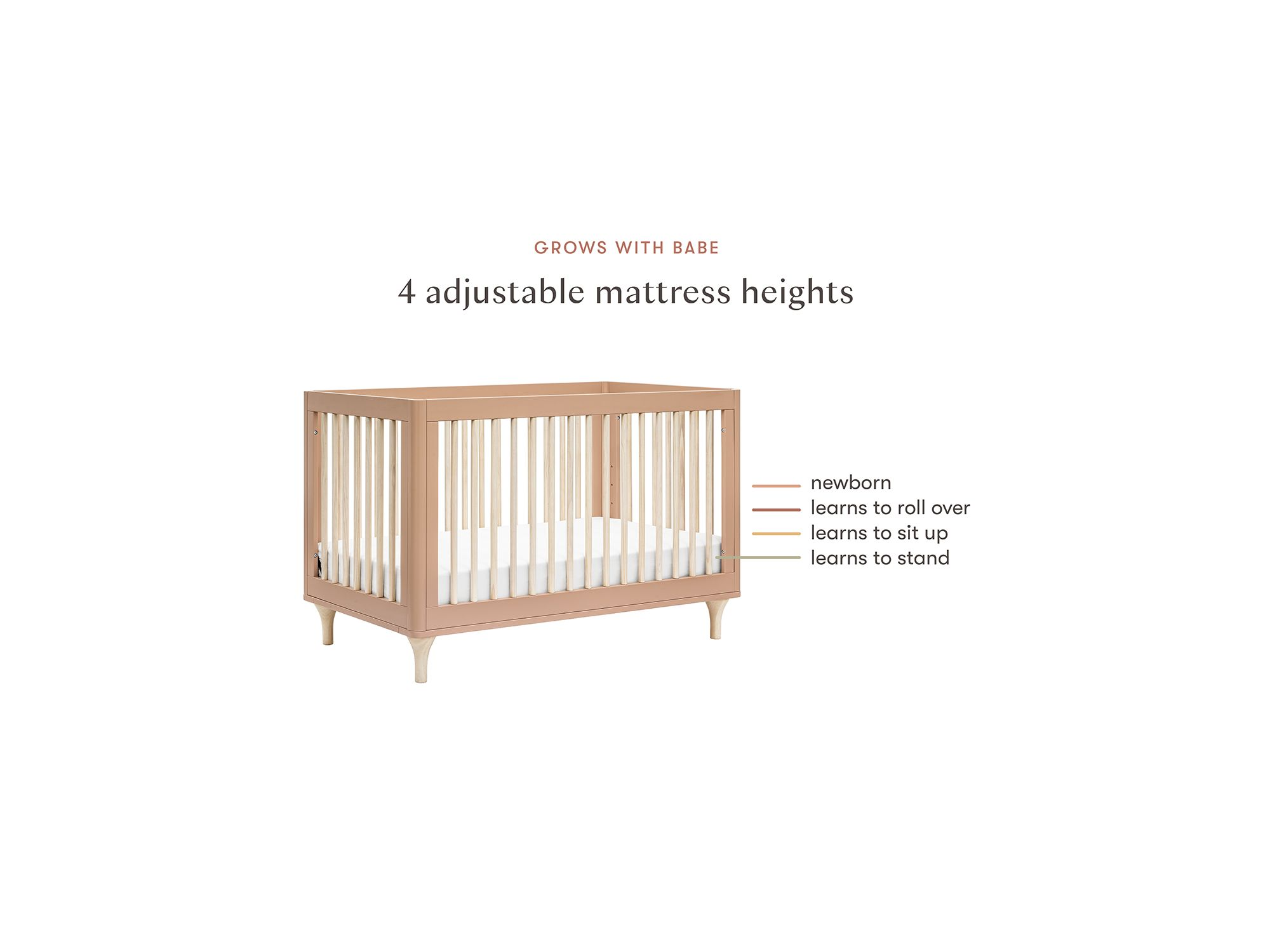 Lolly 3-in-1 Convertible Crib with Toddler Bed Conversion Kit — Image 18