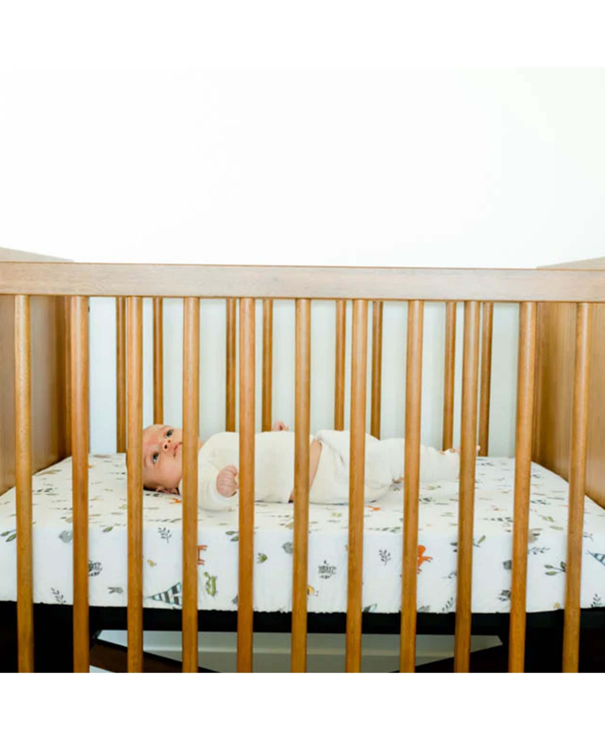 Unisex Cotton Muslin Crib Sheet - Baby — Image 5