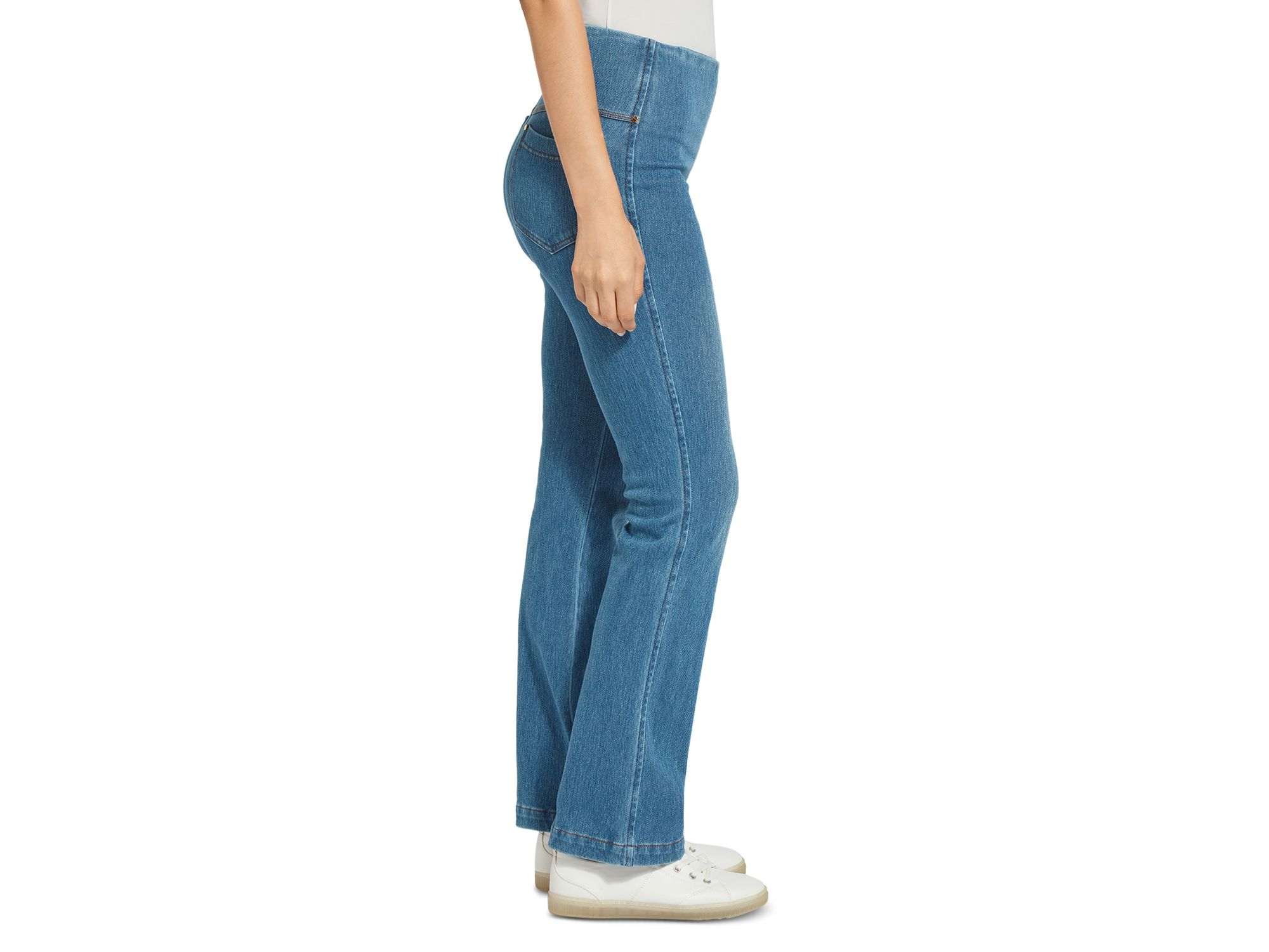 Baby Bootcut Jeans in Mid Wash — Image 5