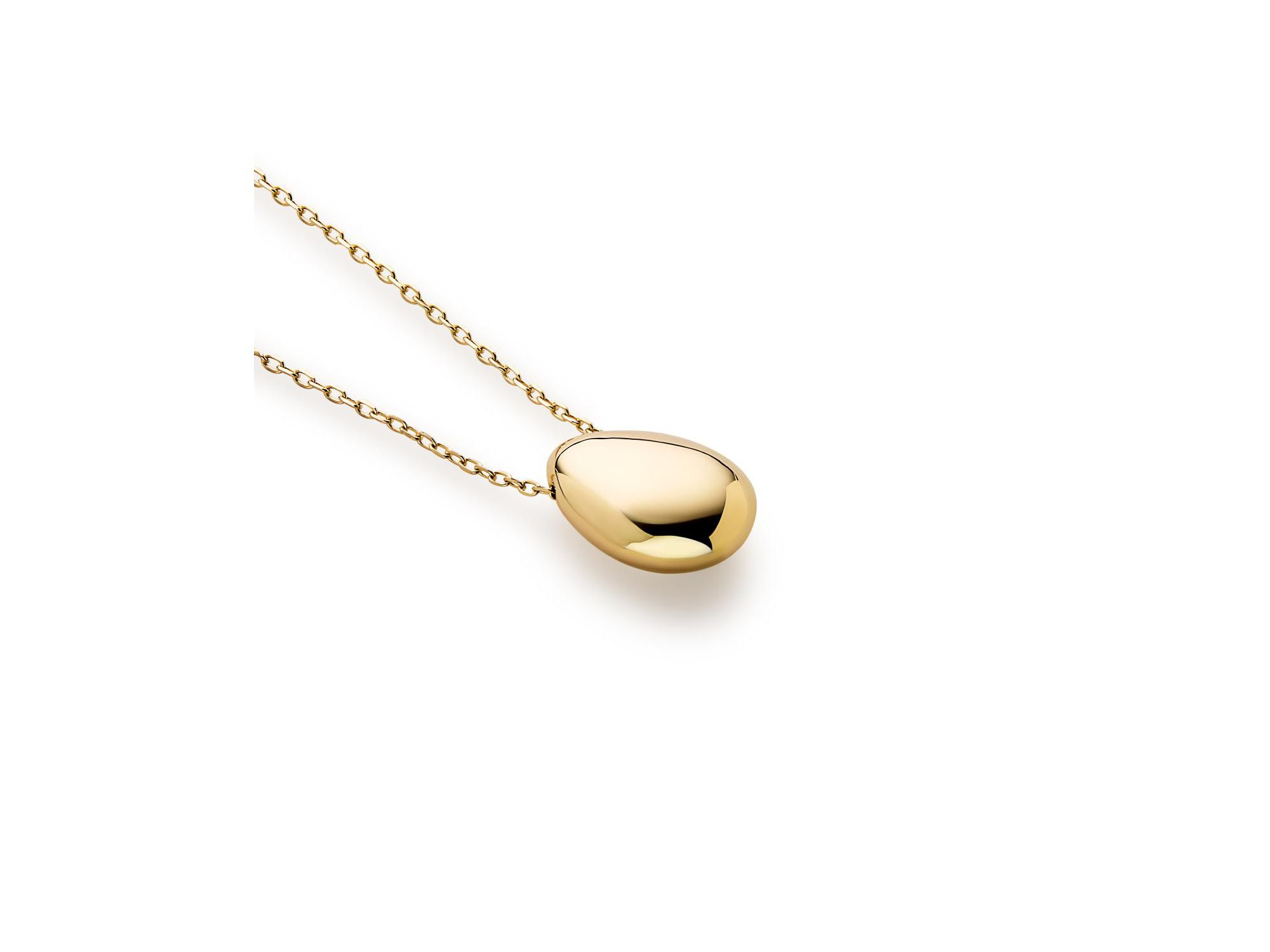 Gold Pendant Necklace - Gold Teardrop Necklace — Image 6