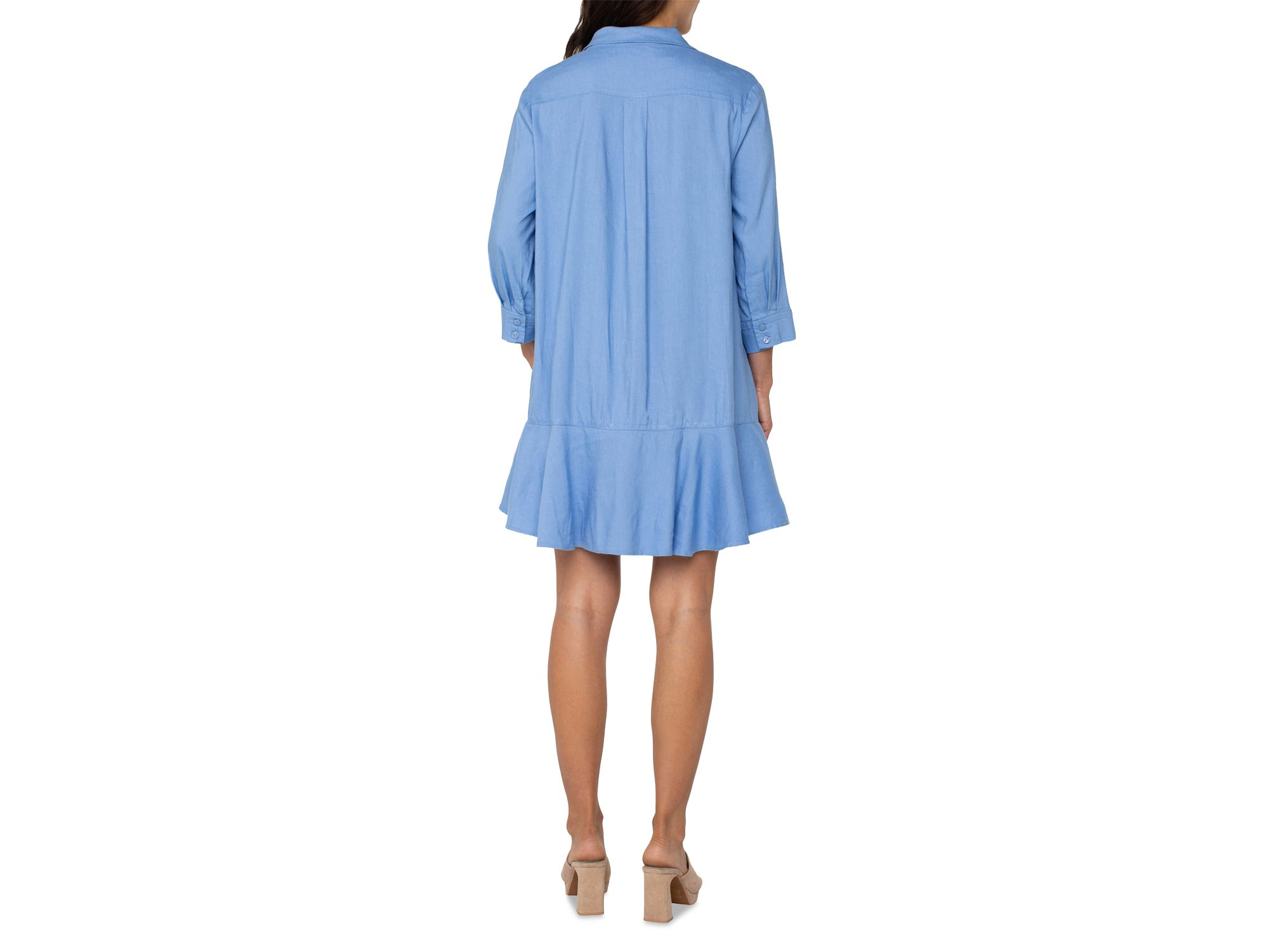 Ruffle Hem Shirt Dress — Image 4