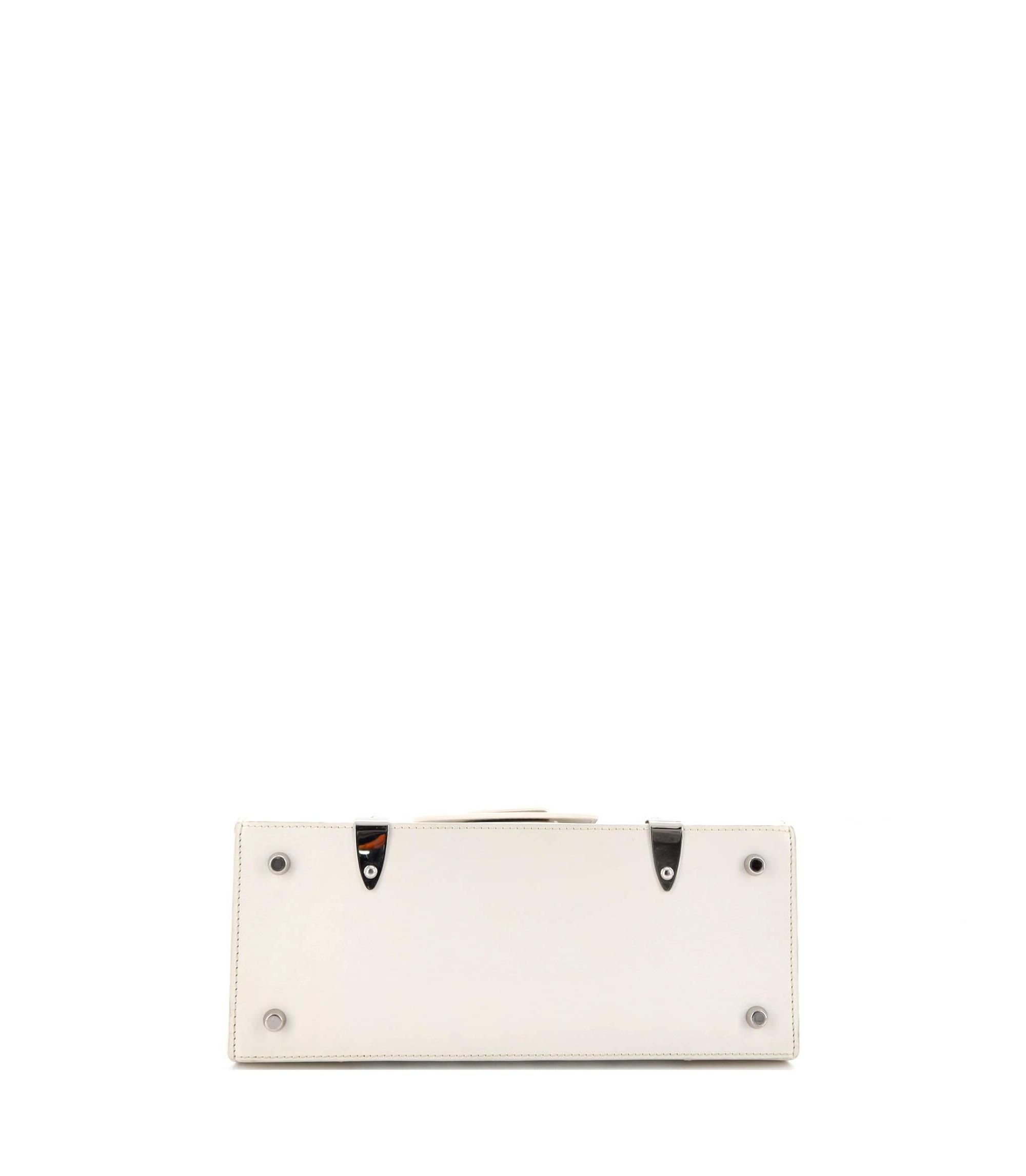 PM Saigon Top Handle Bag Coated Canvas with Leather — Image 5