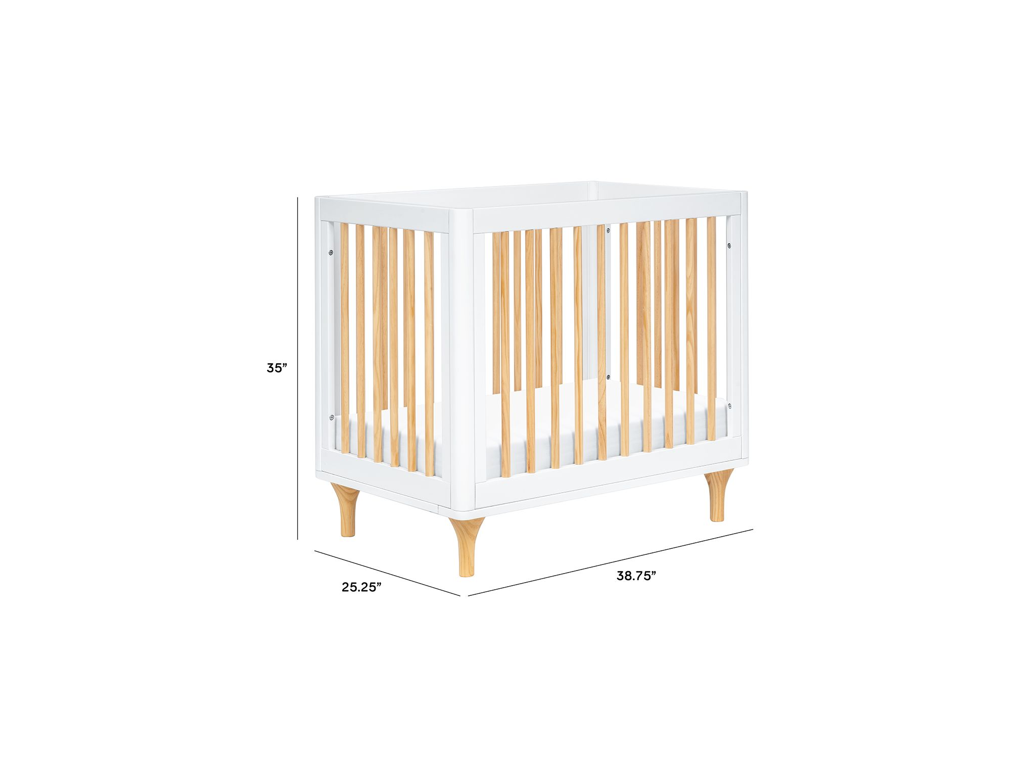 Lolly 4 in 1 Convertible Mini Crib and Twin Bed with Toddler Bed Conversion Kit — Image 14
