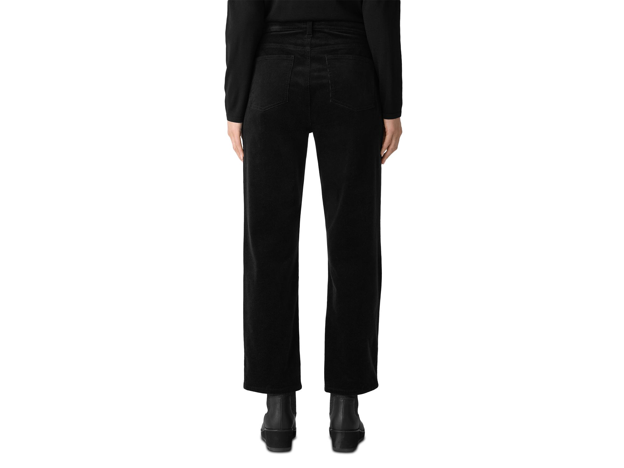 High Waisted Straight Ankle Jeans in Biscuit — Image 4