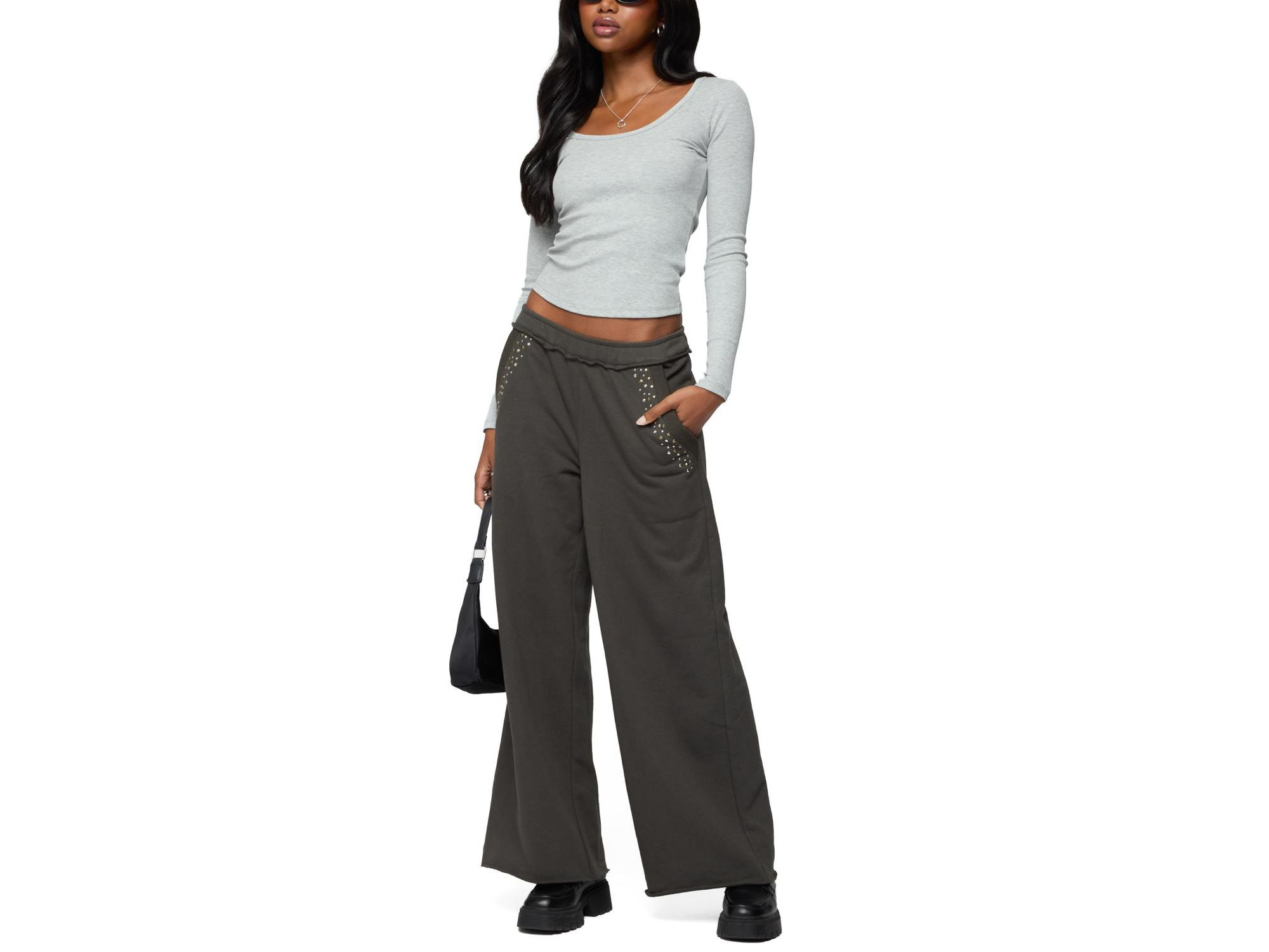 Wrenn Studded Wide Leg Sweatpants — Image 5