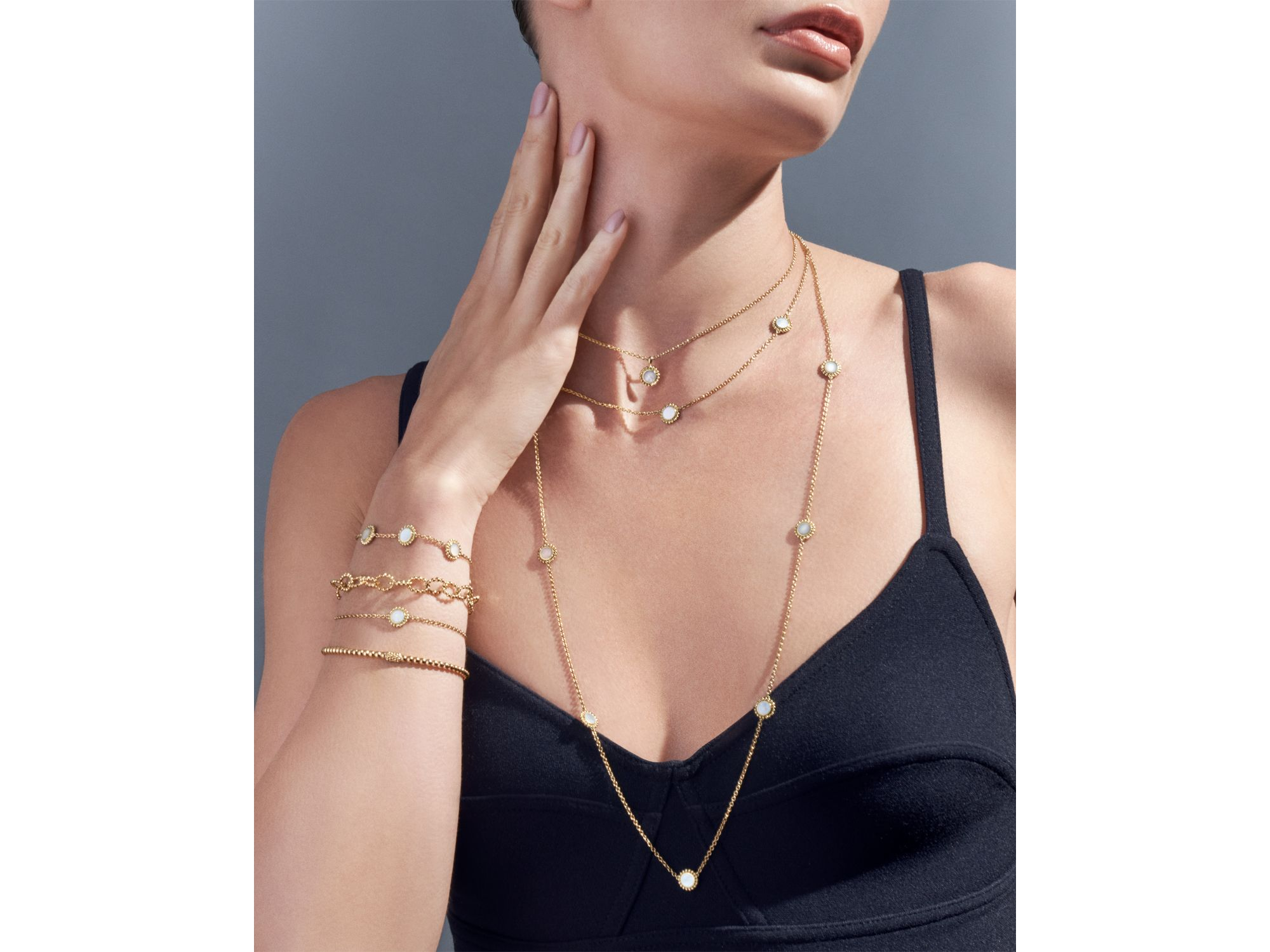 Caviar Gold Collection 18K Gold Beaded Bracelet, 3mm — Image 3