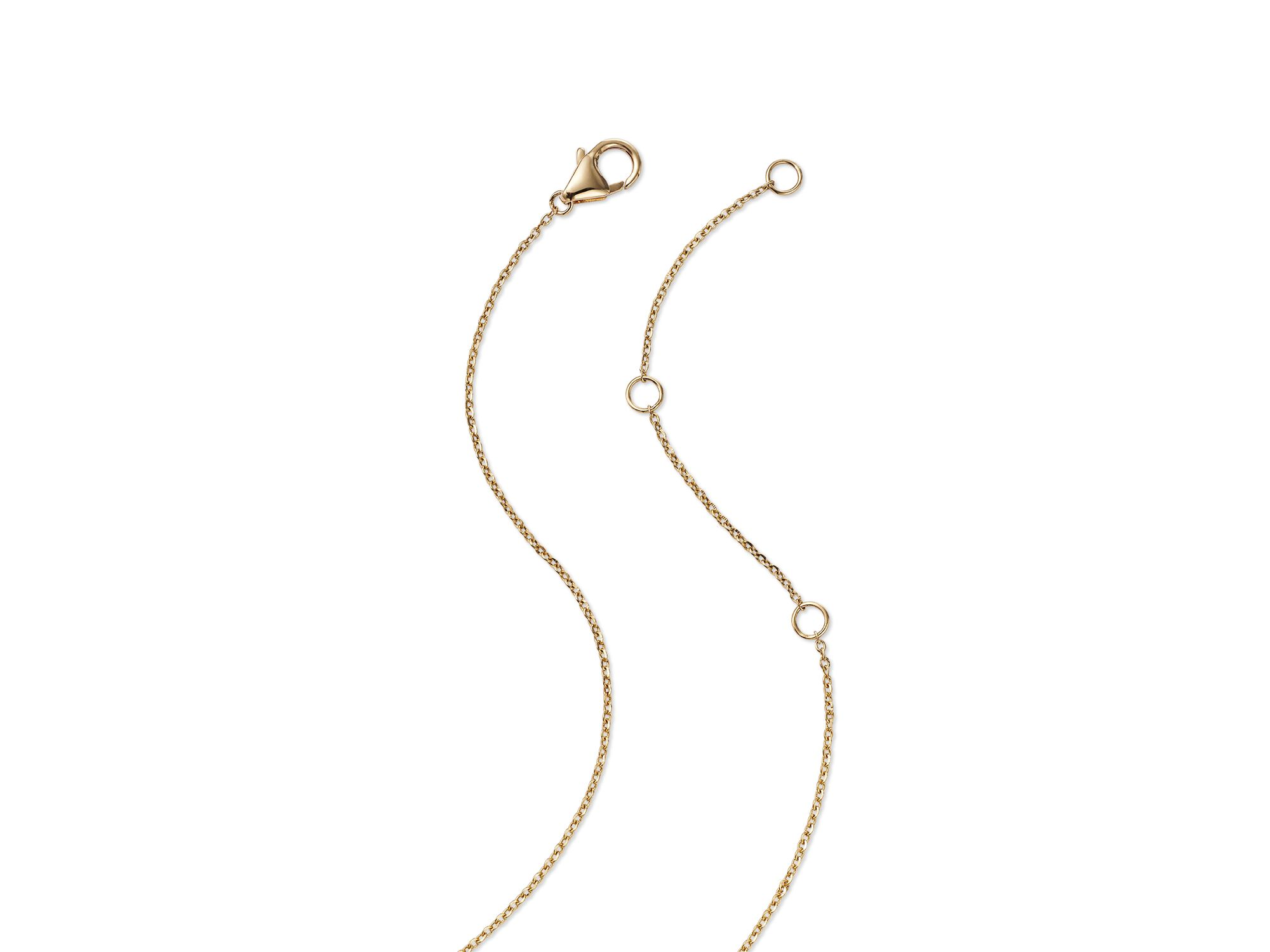 Diamond Circle Pendant Necklace in 14K Yellow Gold, 0.25 tcw — Image 4