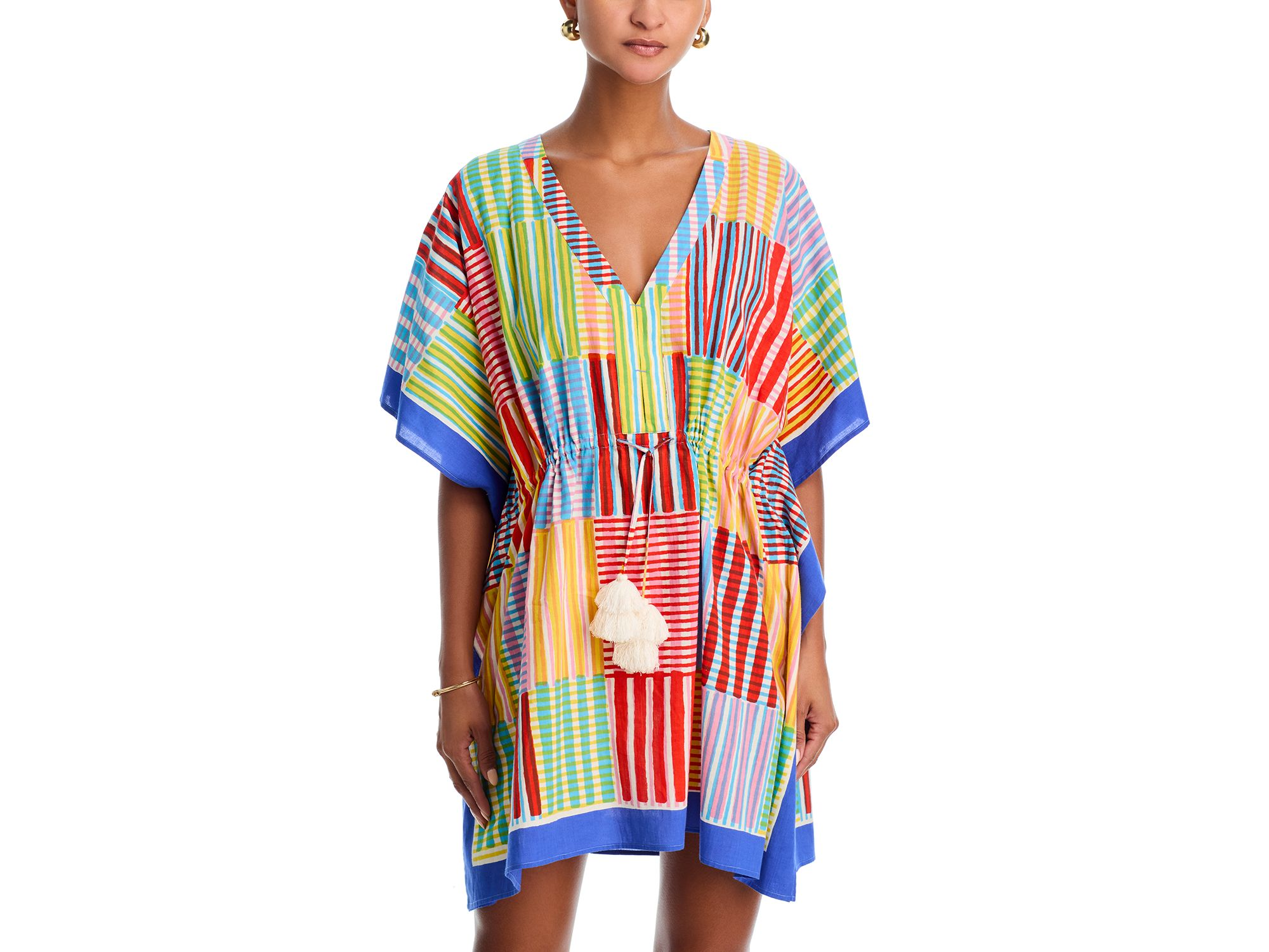 Stripe Illusion Butterfly Caftan Swim Cover-Up - Image 1