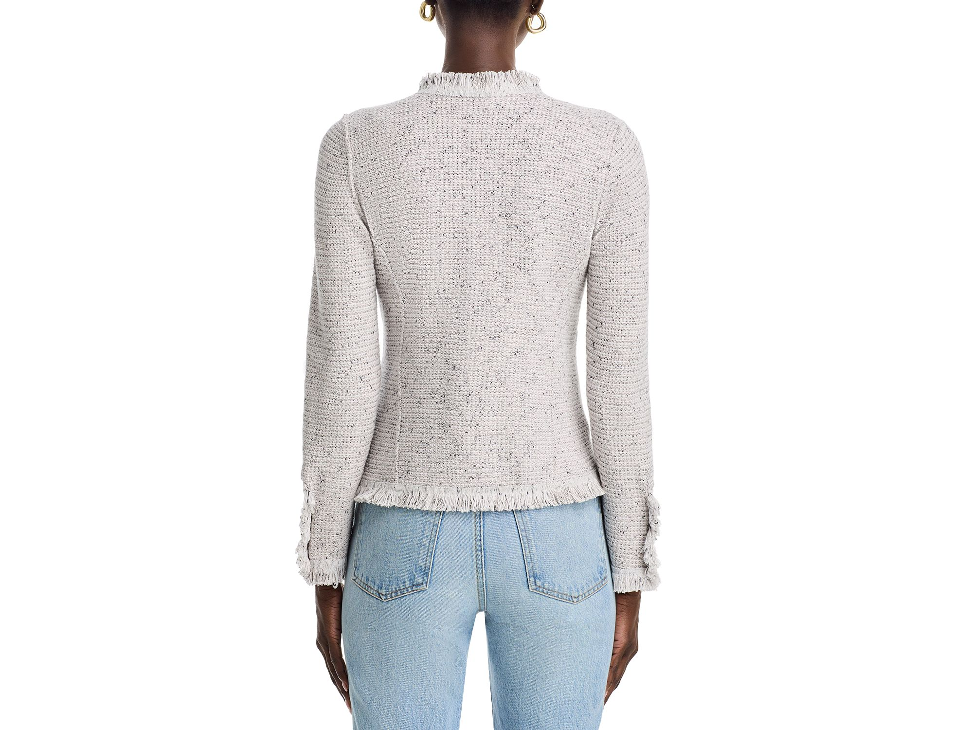 Fringe Mix Knit Jacket — Image 4