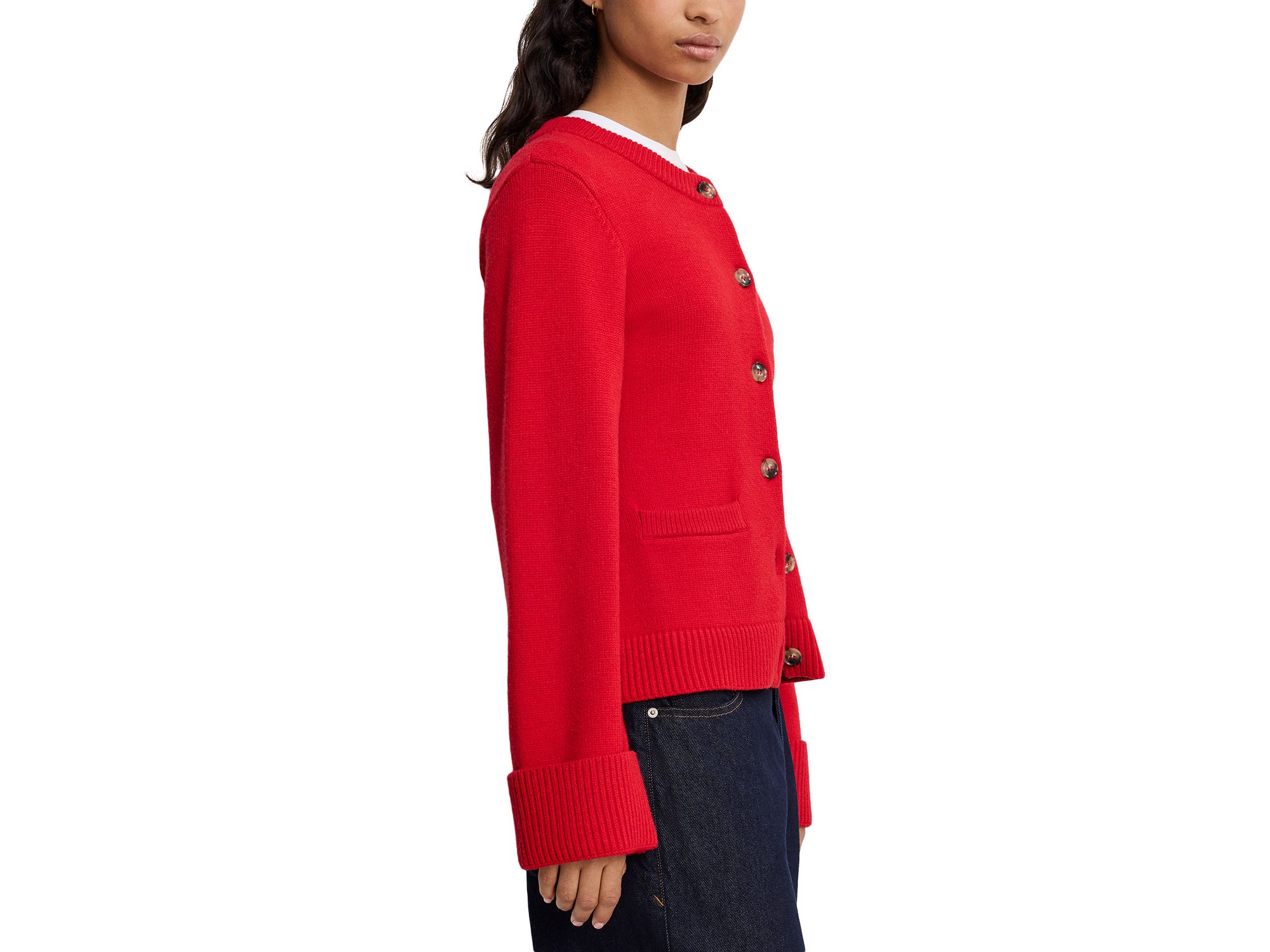 Button Front Knit Cardigan, image 4 of 5