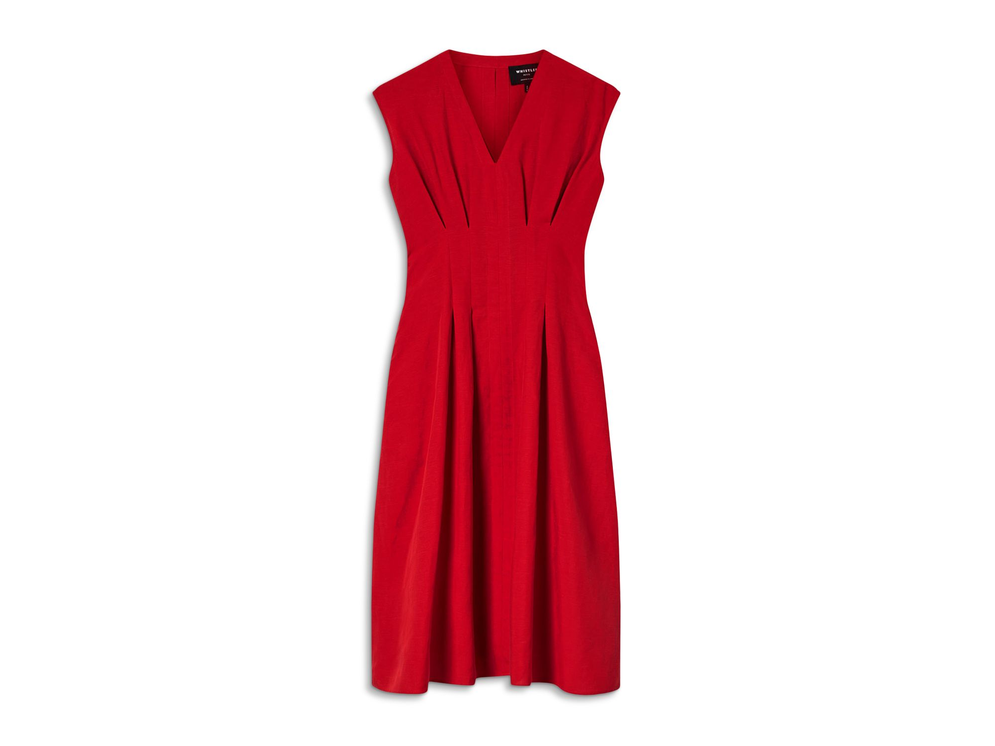Petite Panel Linen Blend Dress — Image 3