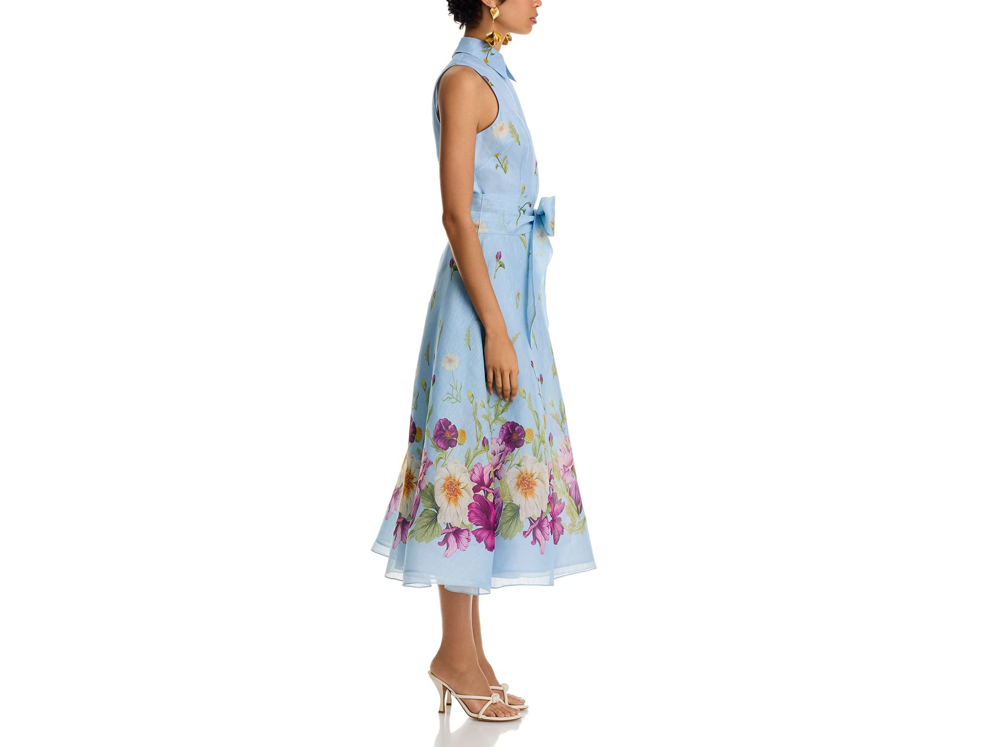 Silk And Linen Shirt Waist Dress — Image 5