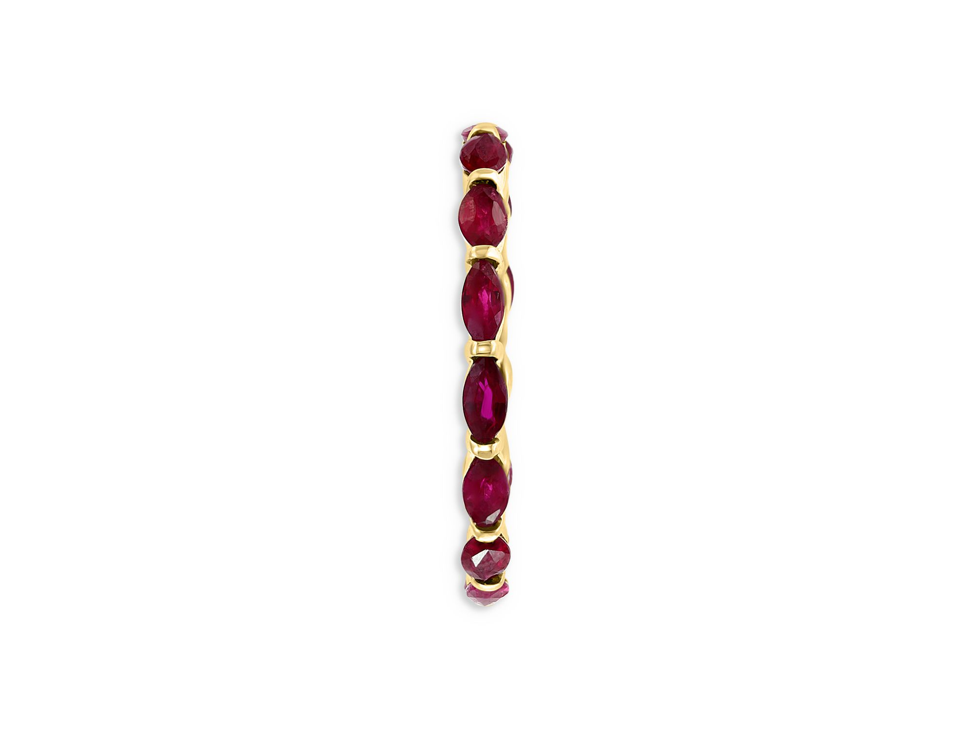 Ruby Eternity Band in 14K Yellow Gold — Image 3