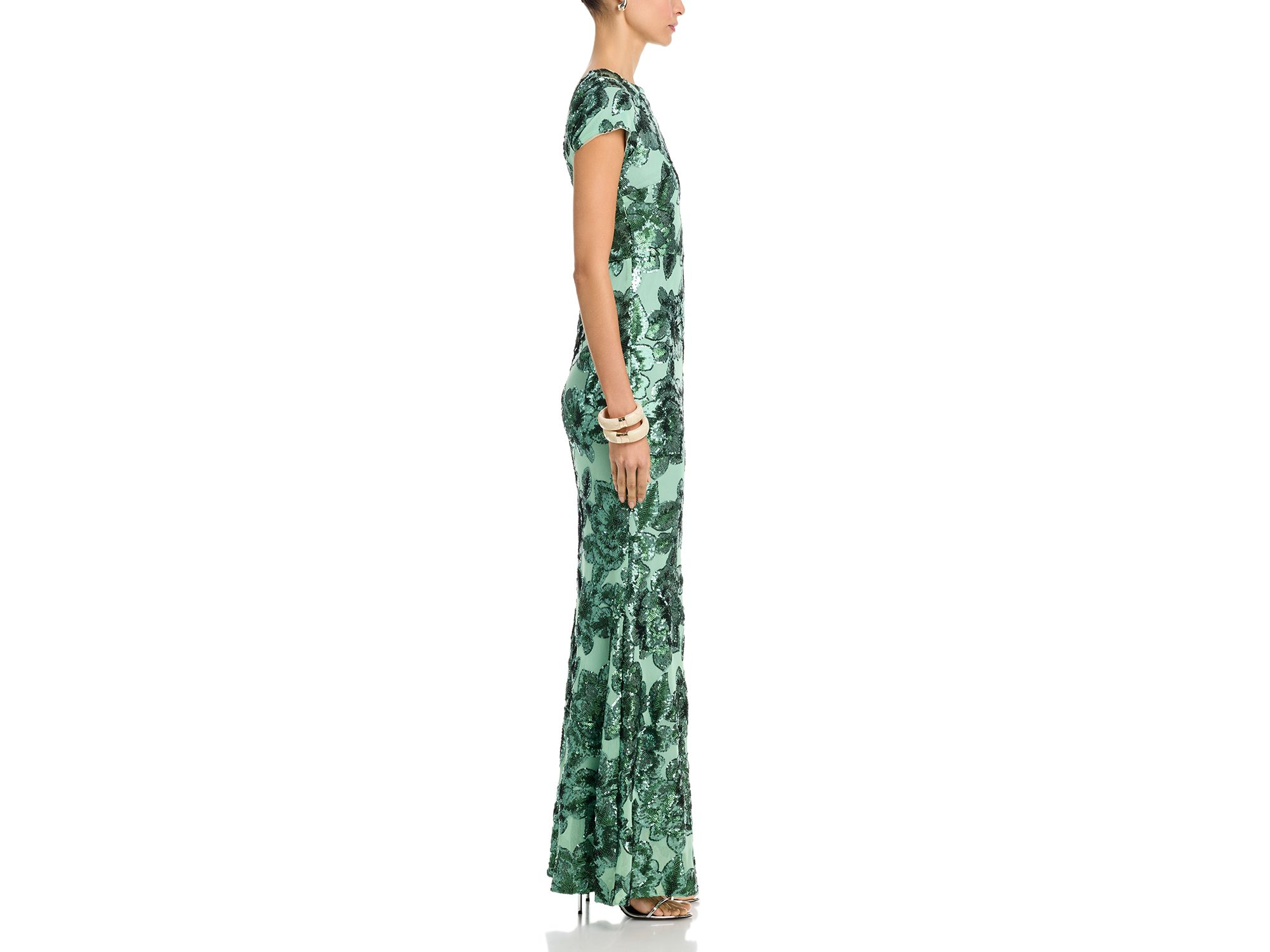 Floral Sequin Mesh Dress - Exclusive — Image 3
