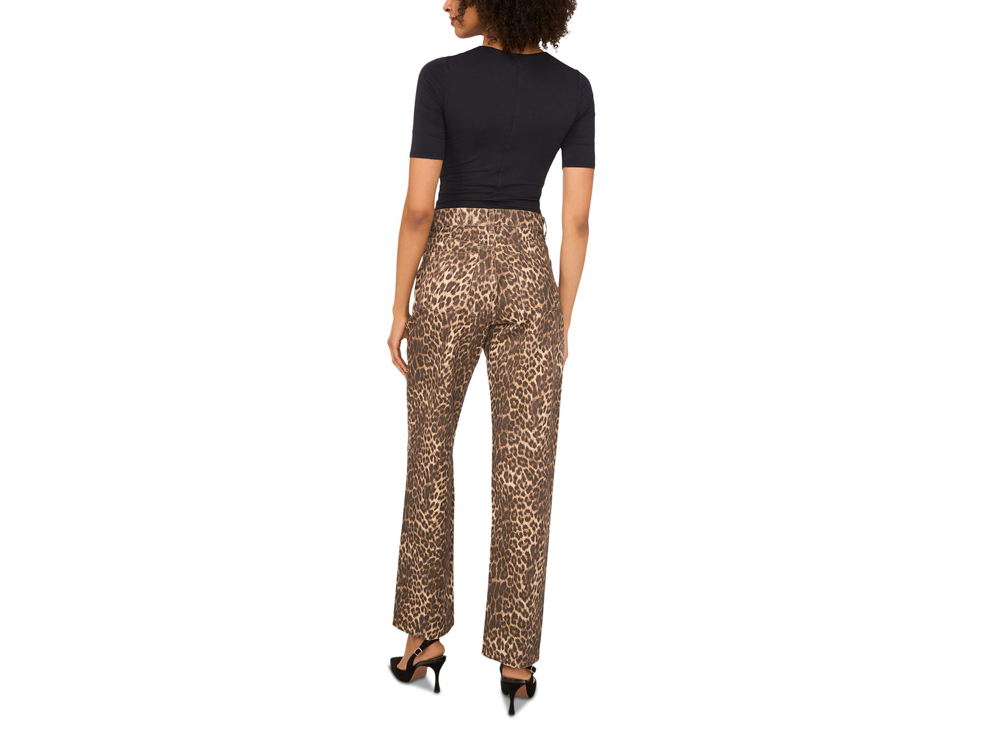 Mid Rise Printed Jeans in Khaki Haze — Image 3
