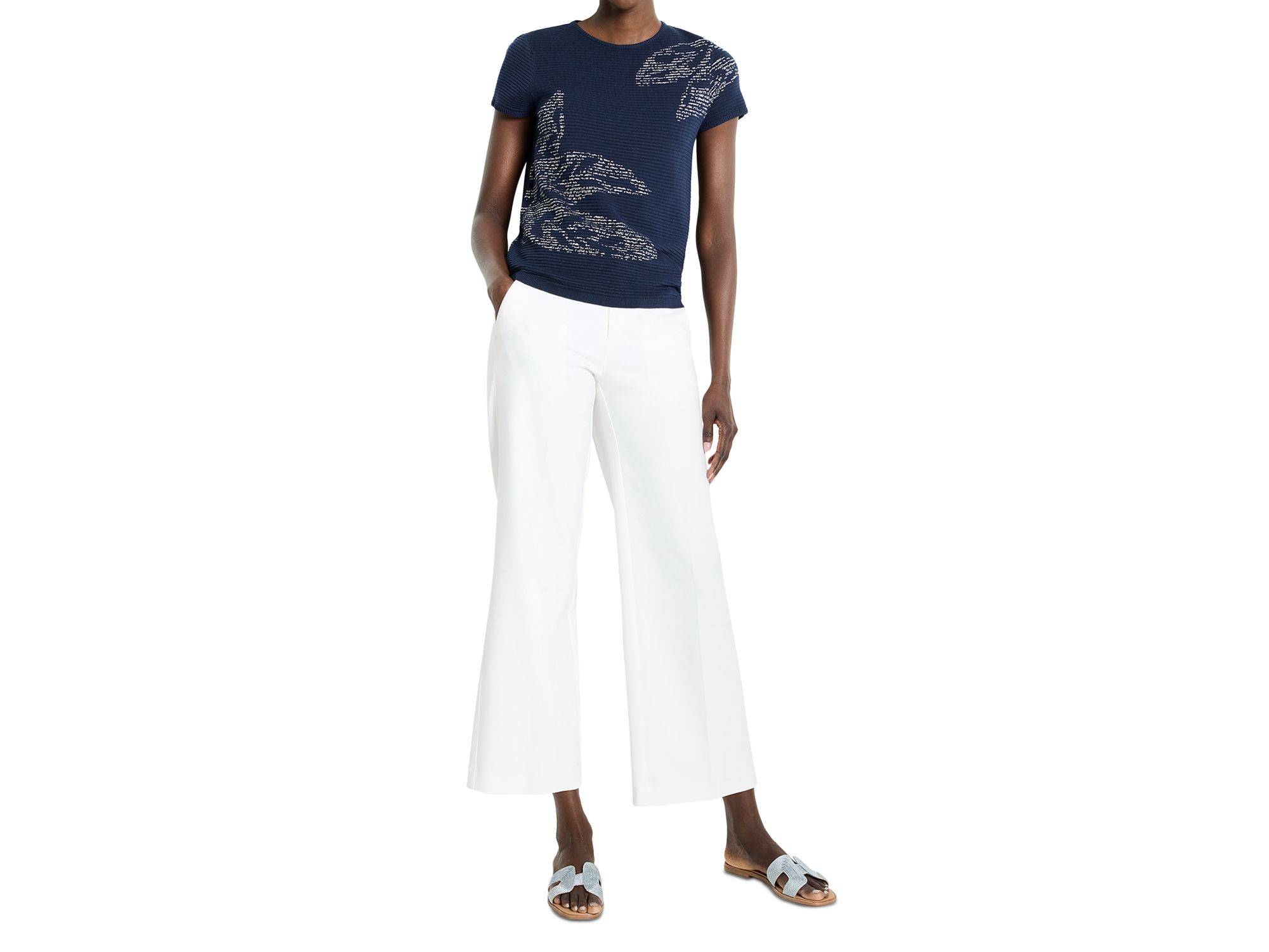 Midnight Garden Short Sleeve Sweater — Image 4