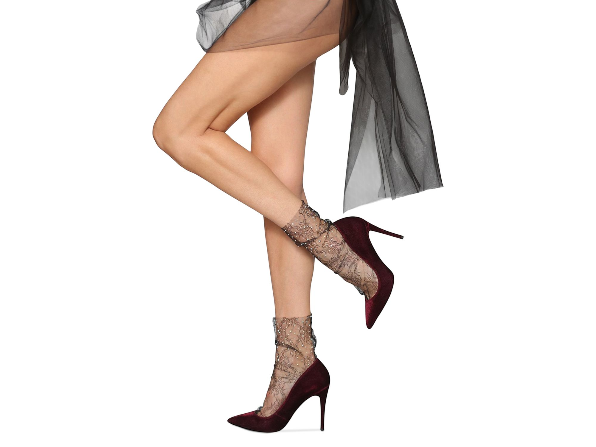 Crystal Lace Ankle Socks — Image 7