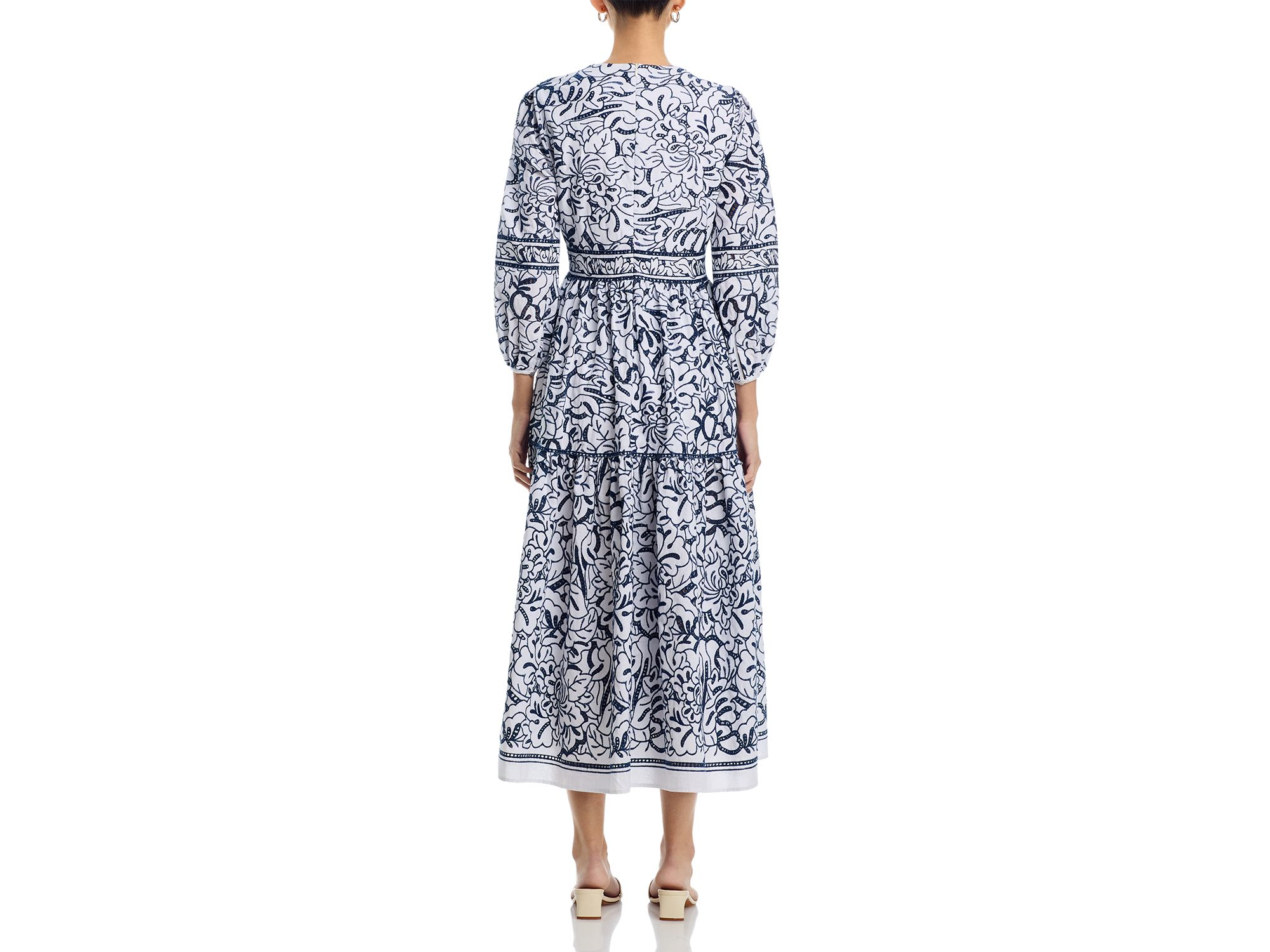 Embroidered Floral Maxi Dress — Image 4