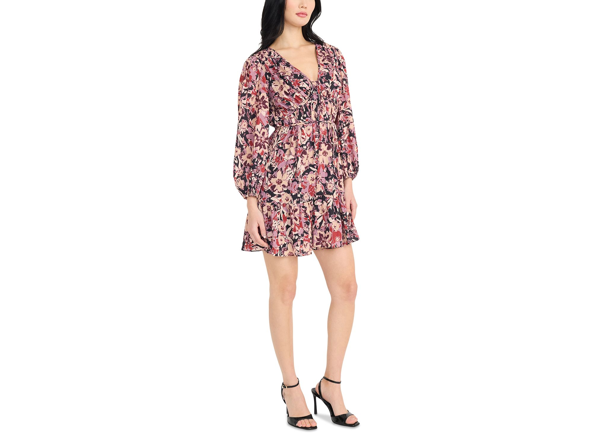 V Neck Mini Dress — Image 3