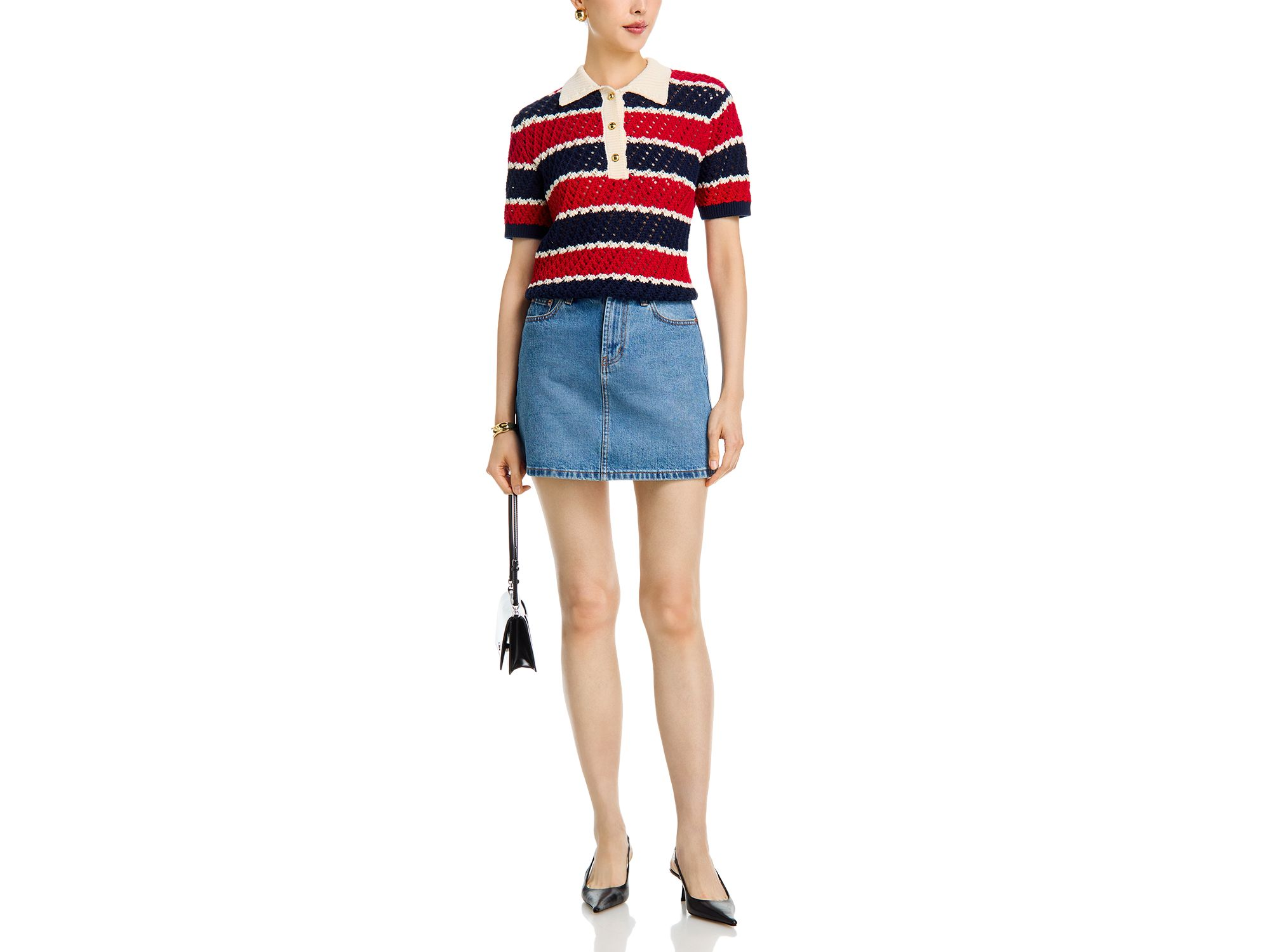 Striped Short Sleeved Rugby Sweater - Exclusive — Image 4