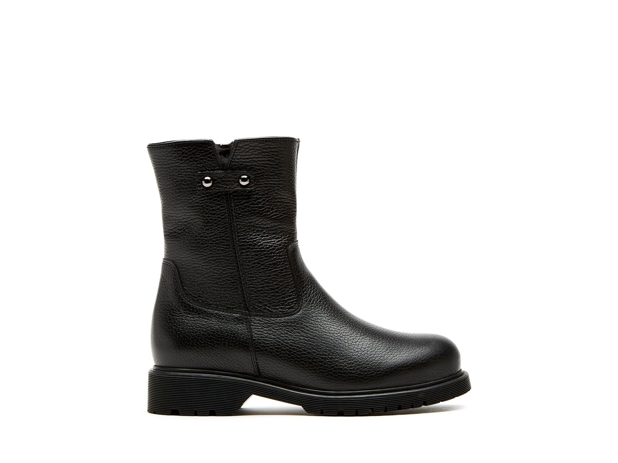 Women's Hogan City Dry™  Shearling-Lined Pebbled Leather Ankle Boots — Image 4