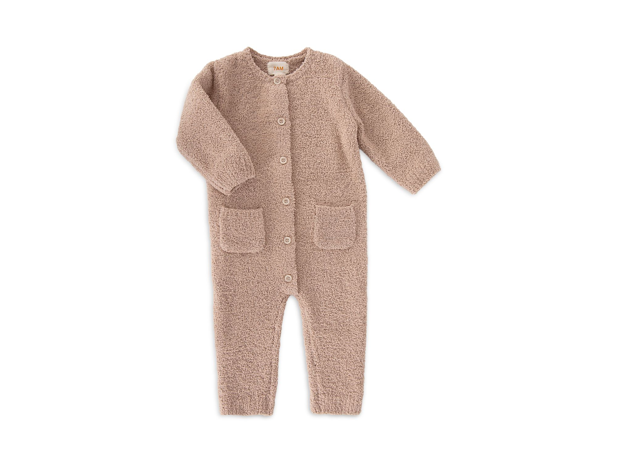 Unisex Fuzzy Long Sleeve Jumpsuit - Baby — Image 7
