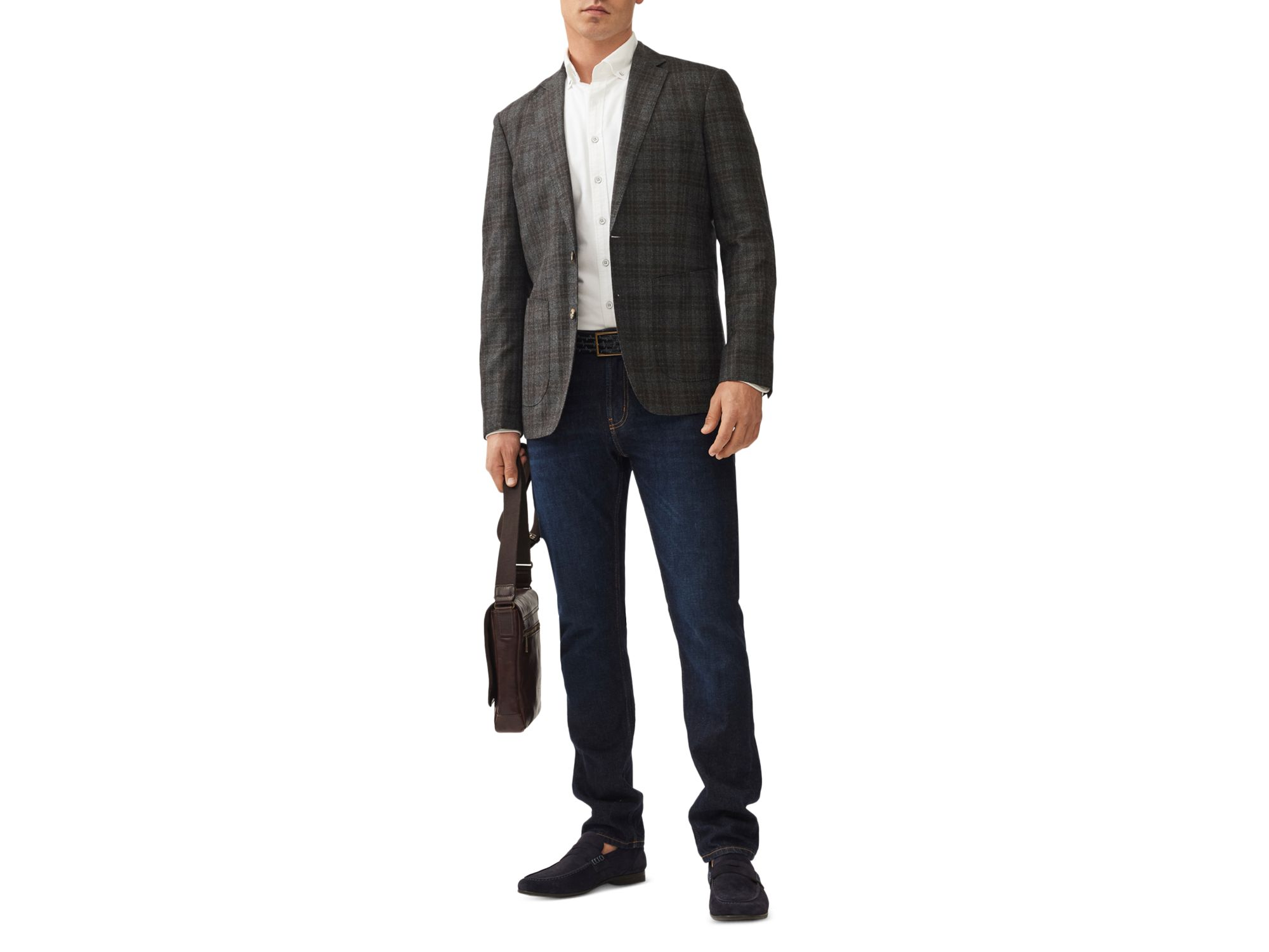 Owen Junction Plaid Sports Fit Sport Coat — Image 3