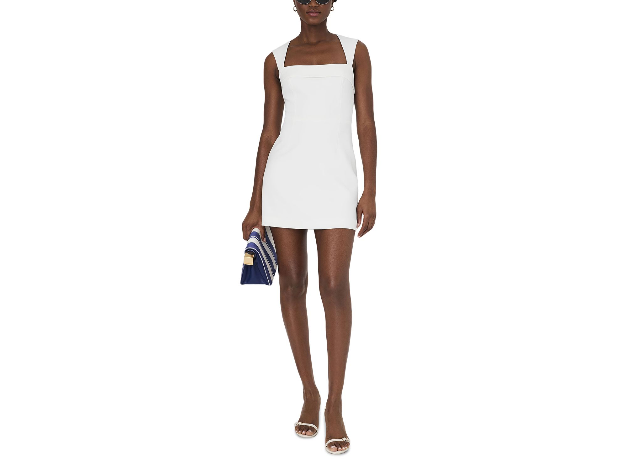 Whisper Square Neck Mini Dress — Image 5