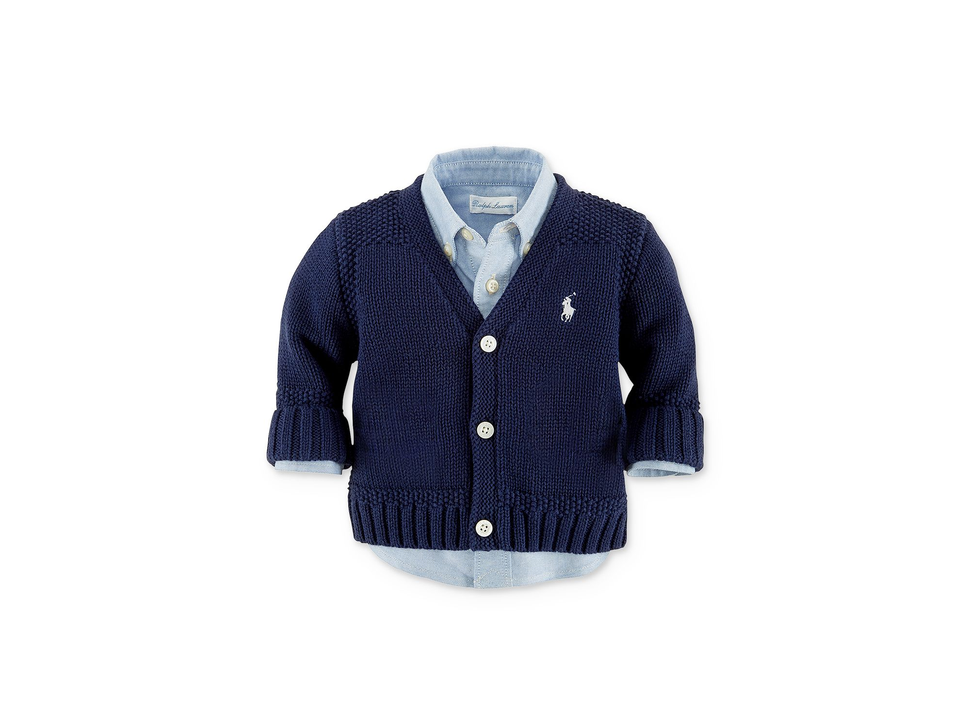 Boys' Combed Cotton Sweater - Baby — Image 3