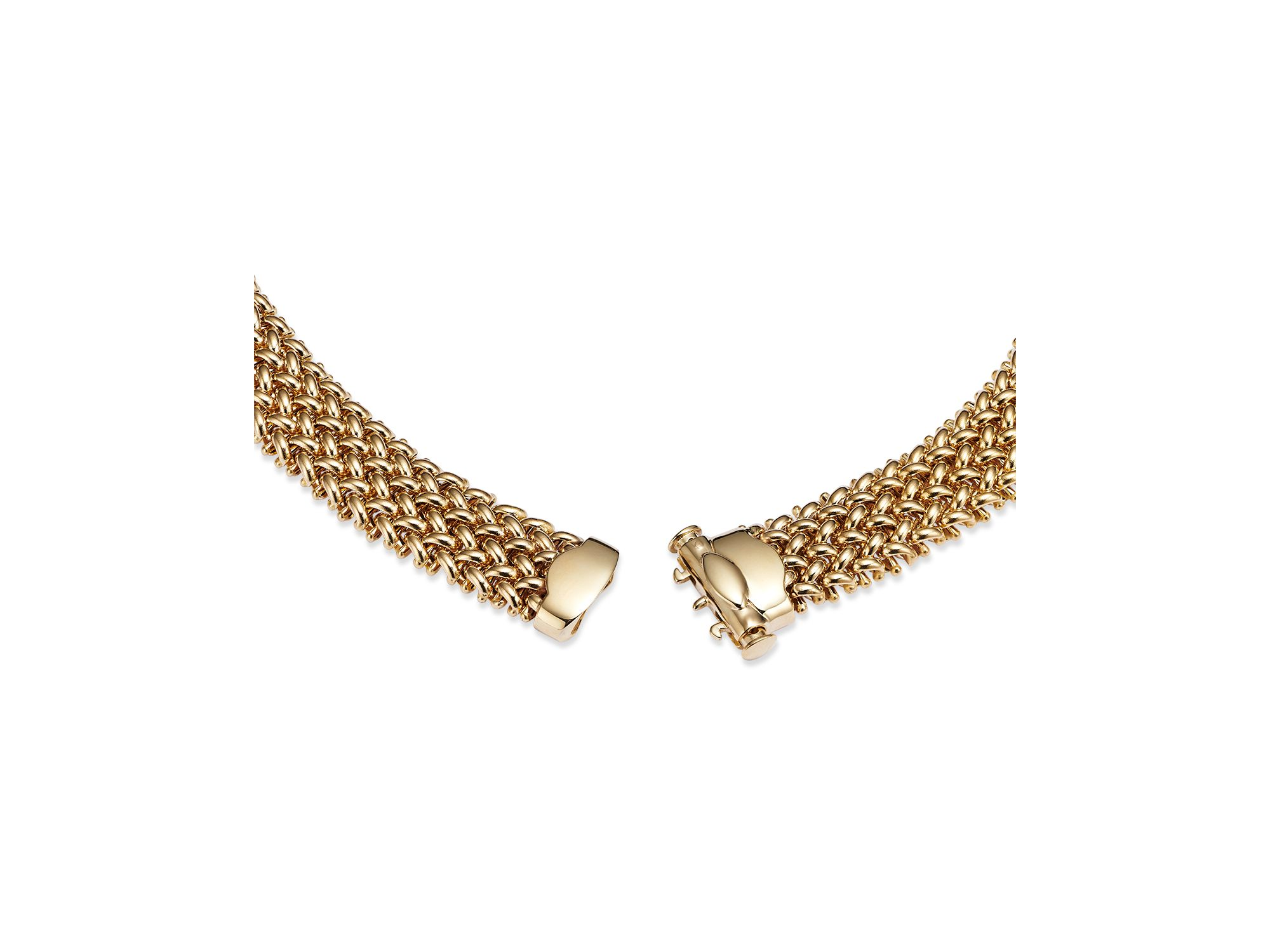Woven Necklace in 14K Yellow Gold, 18" — Image 4