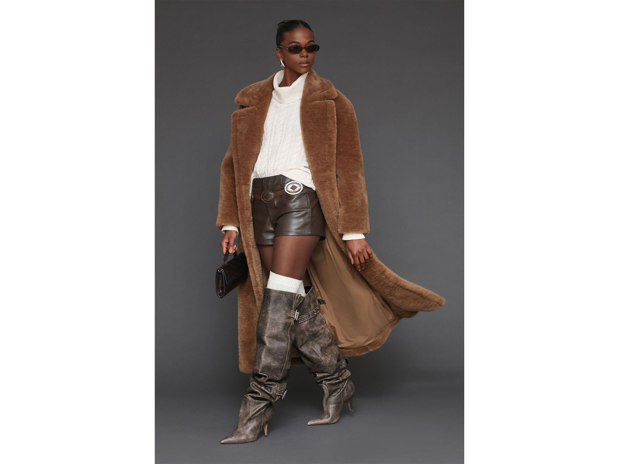 Oversized Teddy Faux Fur Coat — Image 5