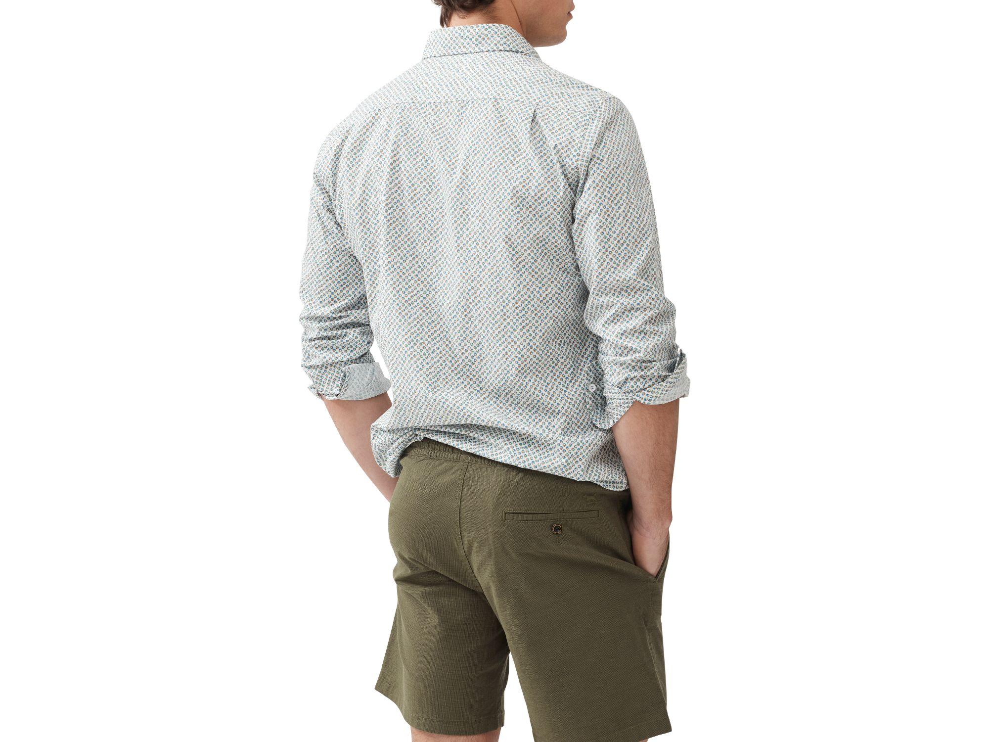 Underwood Printed Cotton Slim Fit Shirt — Image 4