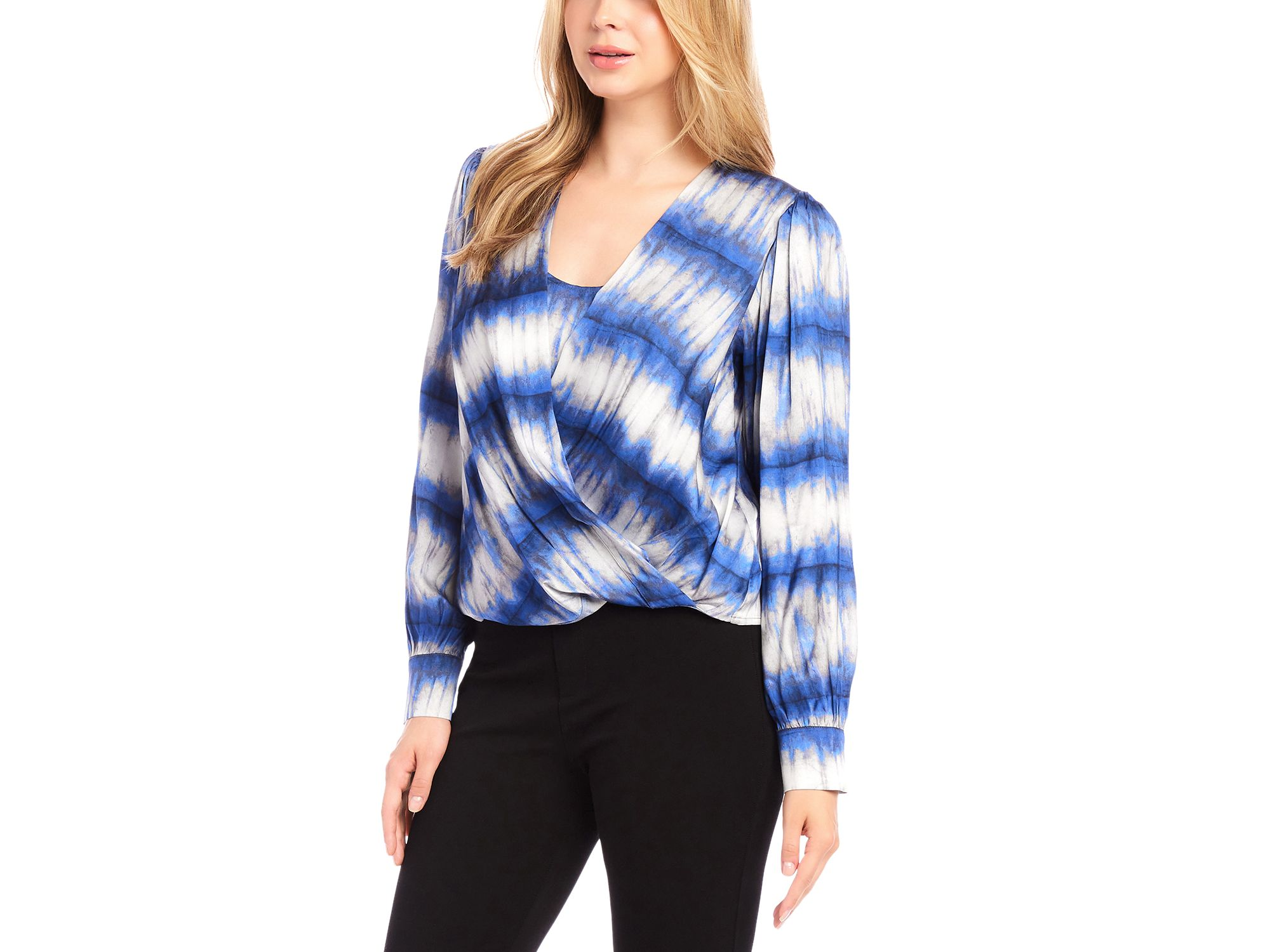 Drape Front Satin Top — Image 3