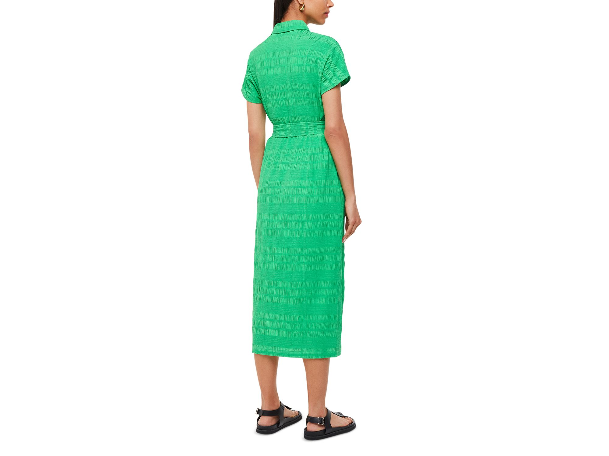 Millie Textured Shirt Dress — Image 4