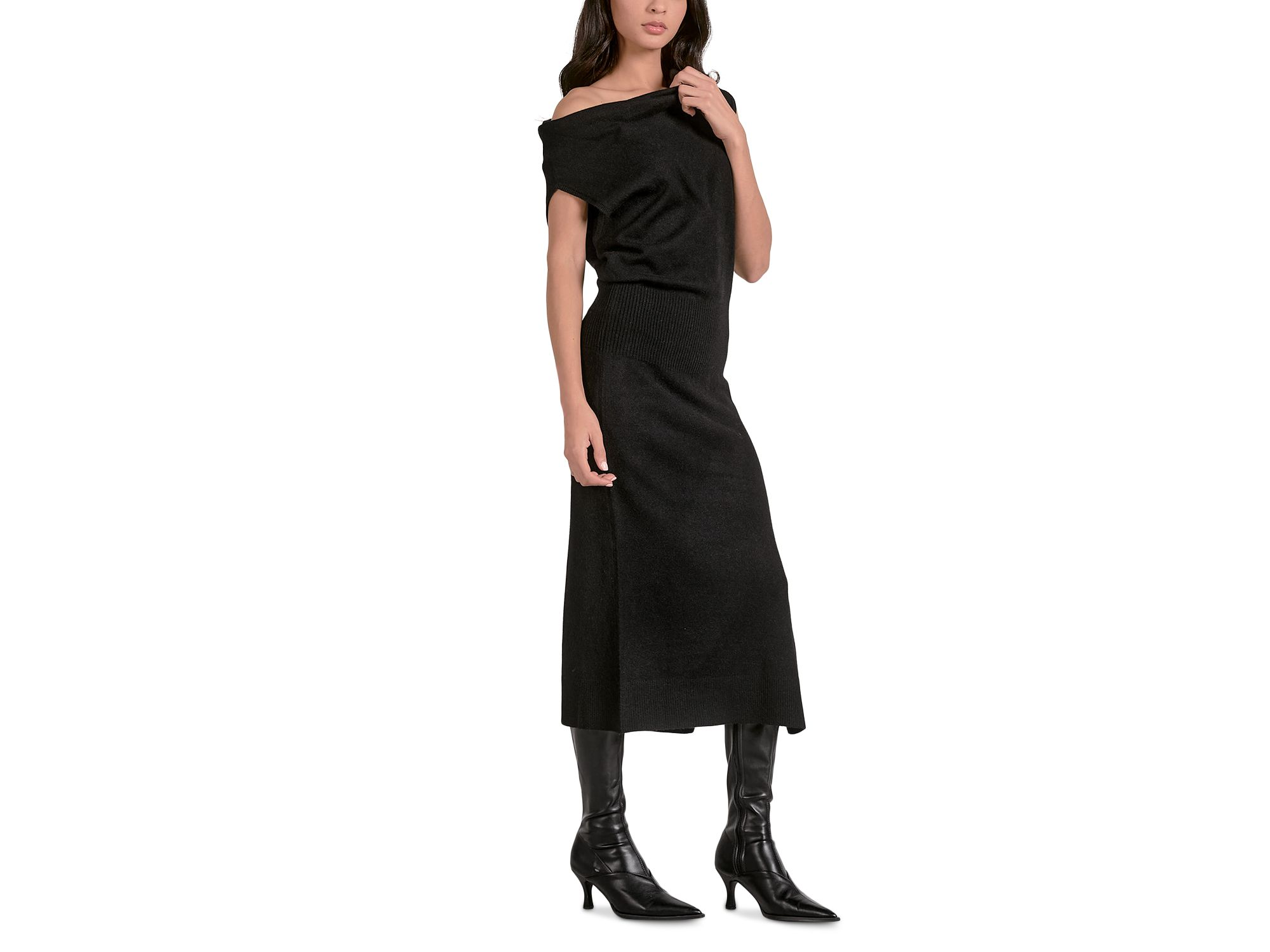 Off Shoulder Sweater Dress — Image 3