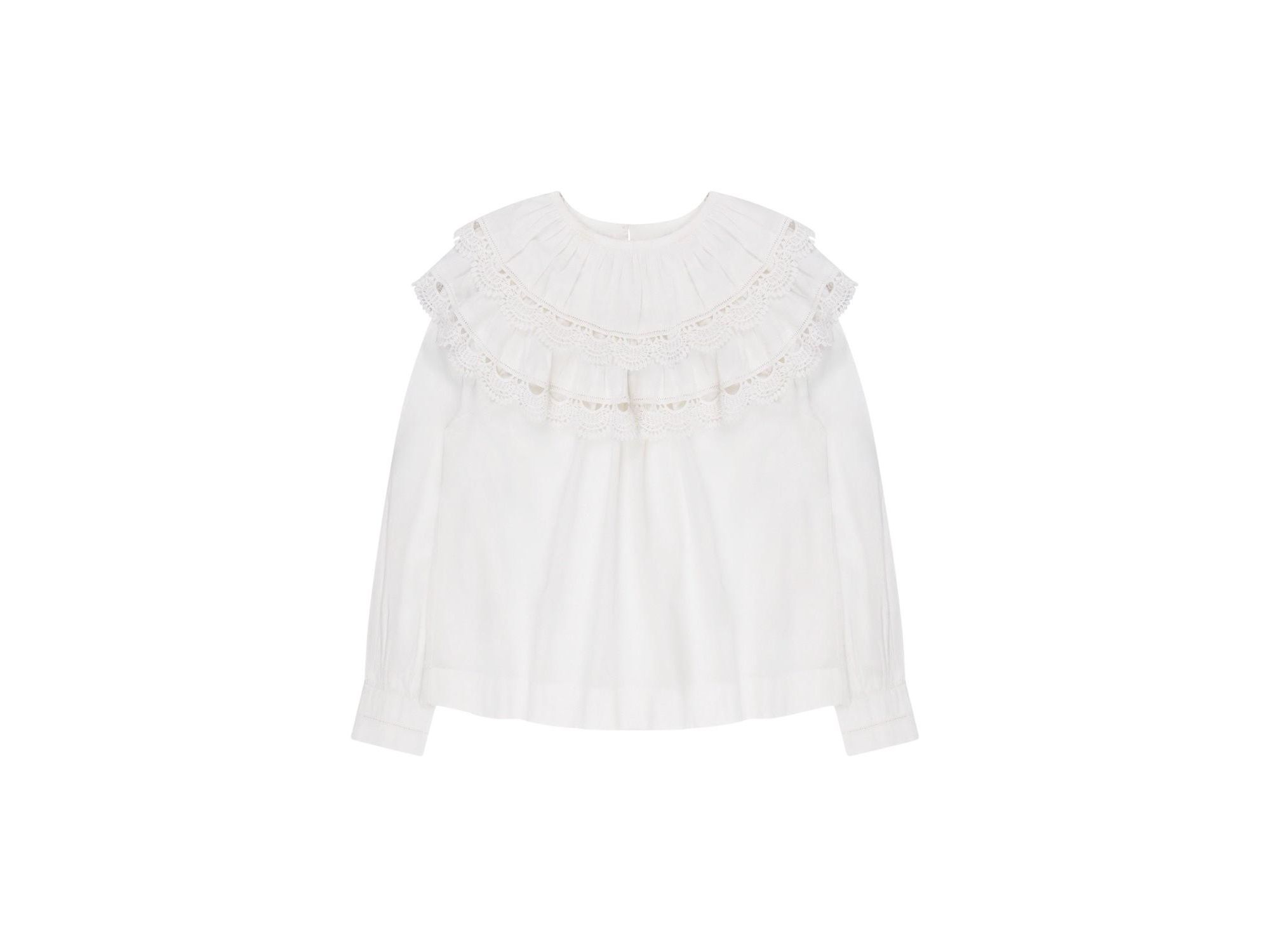 Crochet Double Frill Blouse — Image 4