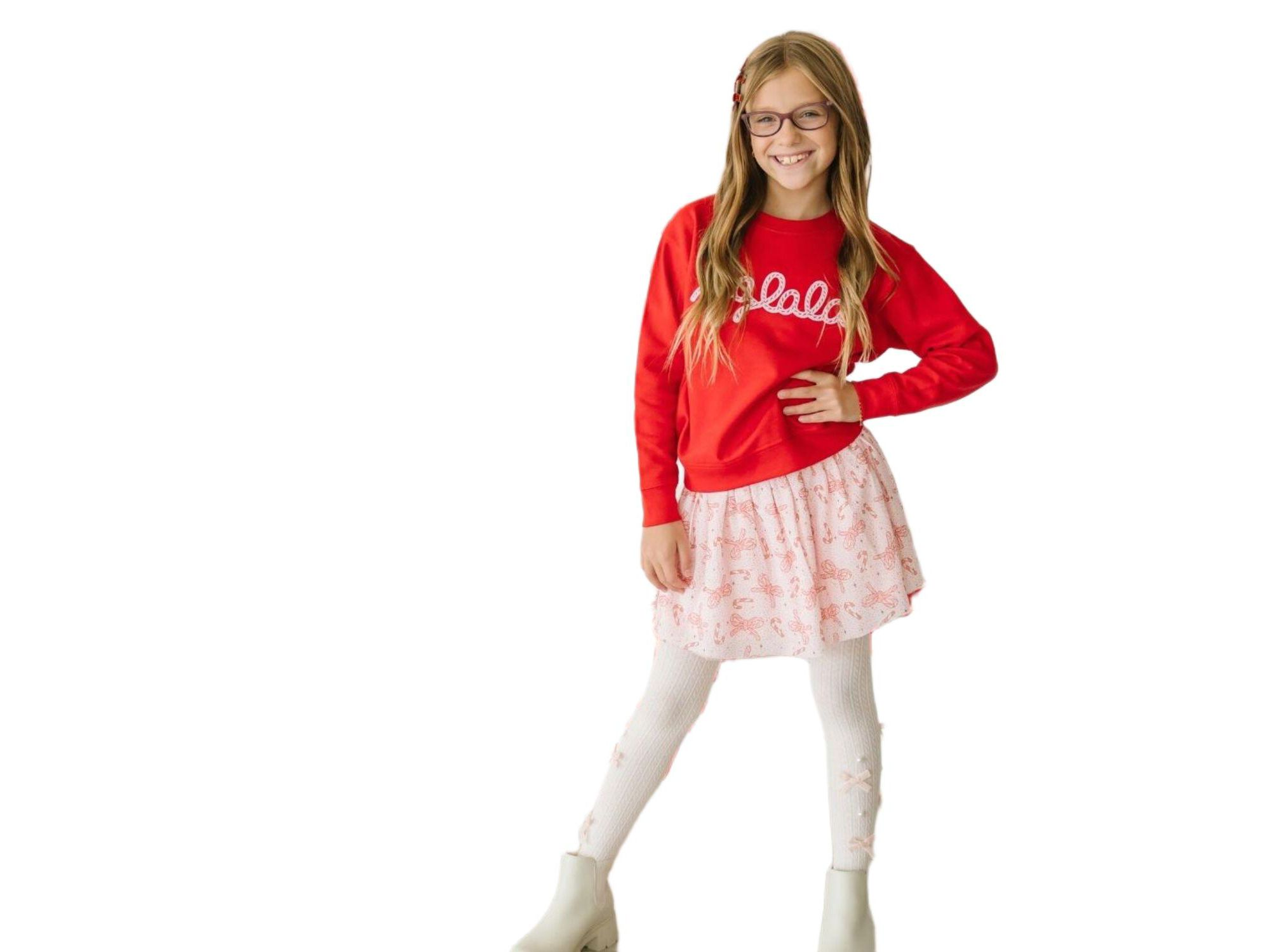 Girls' Bedazzled Coquette Tights - Little Kid, Big Kid — Image 4