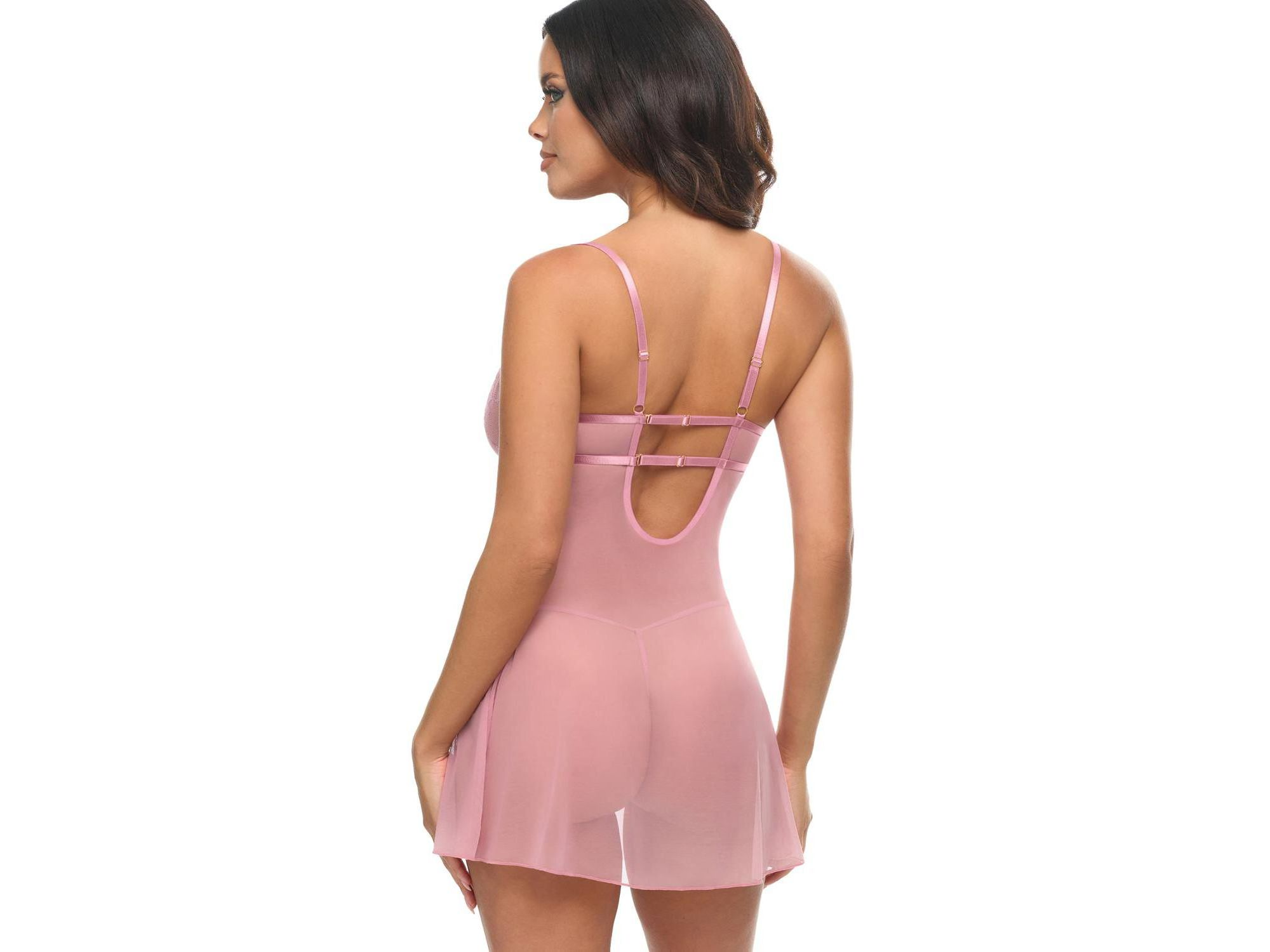 Jules Sheer Lace Babydoll Dress — Image 3