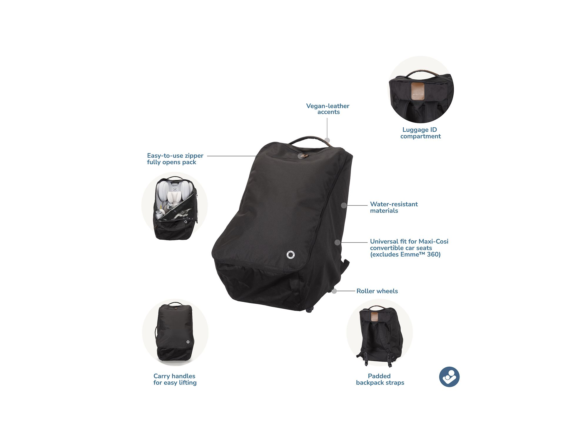 Wheeled Car Seat Travel Pack — Image 7