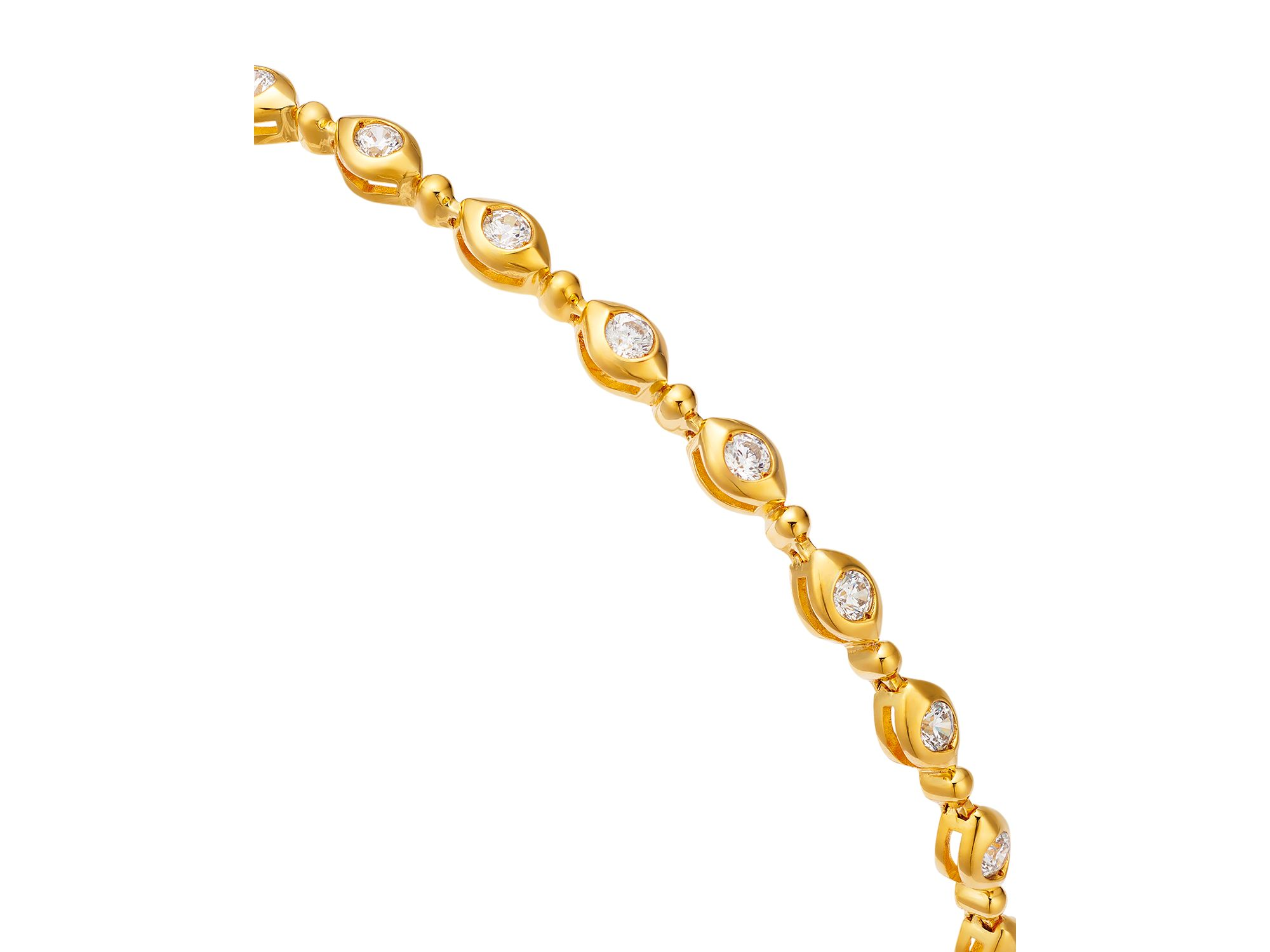 Diamond Bezel Bracelet in 14K Yellow Gold, 1.0 tcw — Image 3