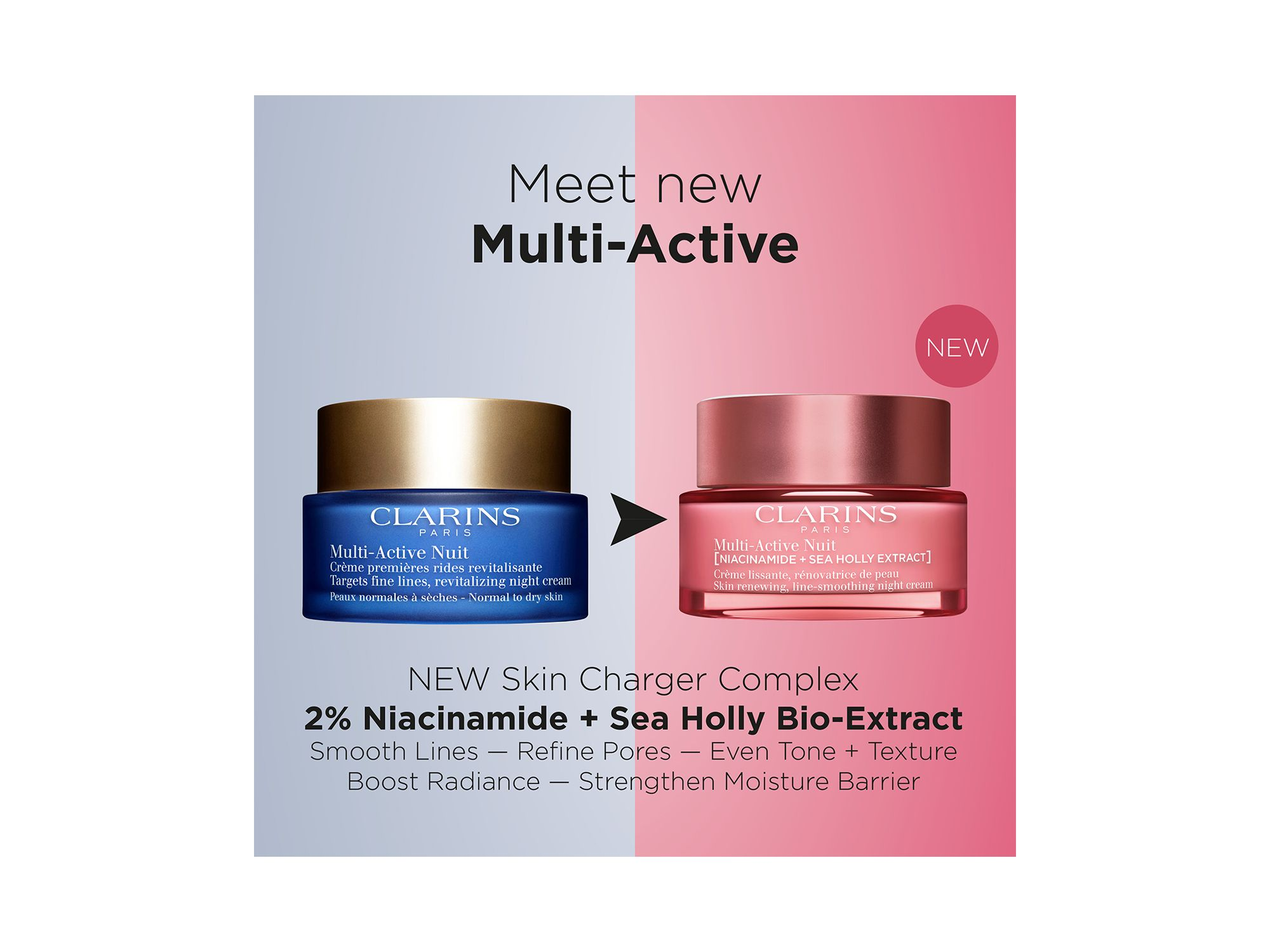 Multi-Active Night Moisturizer for Lines, Pores, Glow with Niacinamide - Dry Skin 1.7 oz. — Image 4