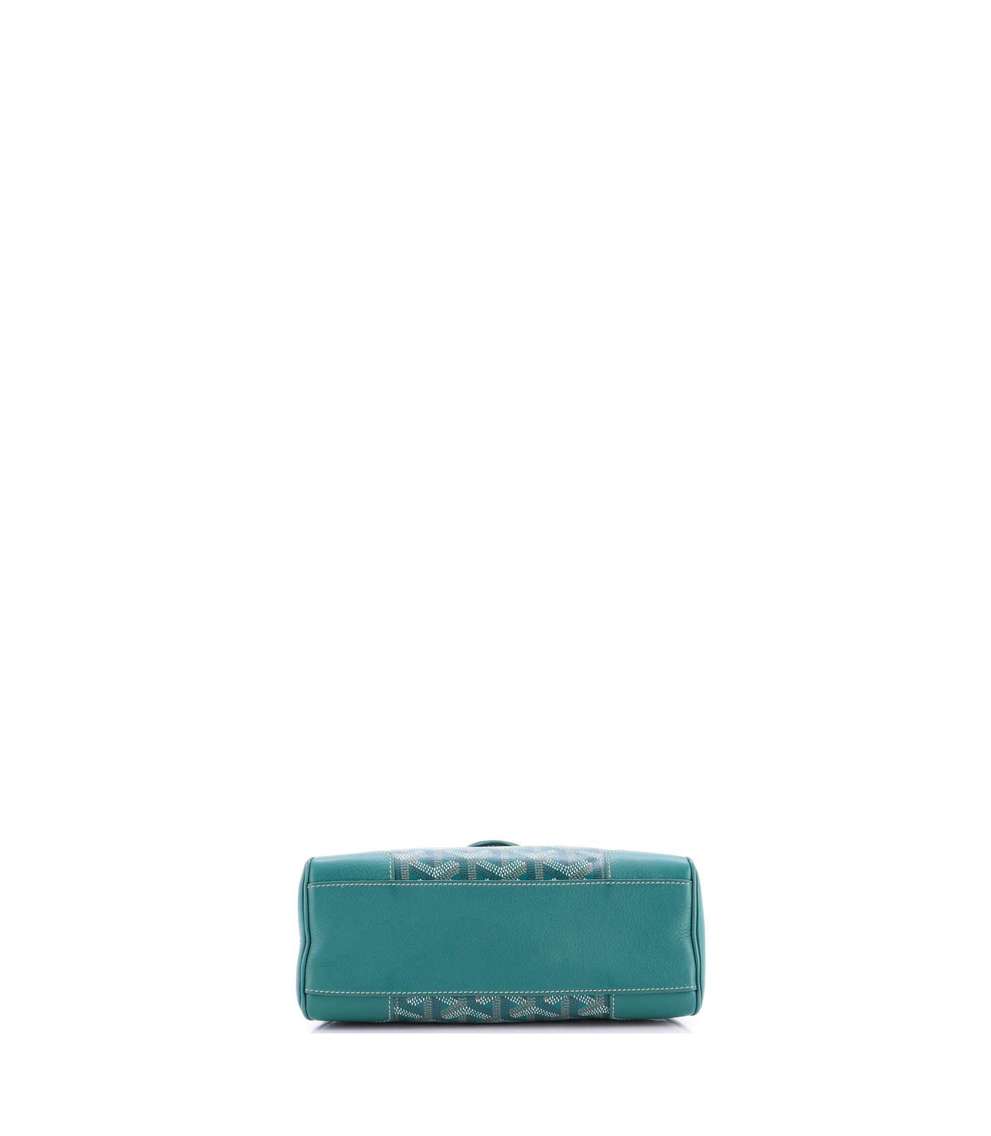 Mini Saigon Top Handle Bag Coated Canvas with Leather — Image 8